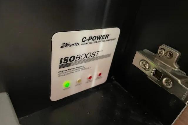 C-Power ISOBOOST marine isolator transformer in 2016 Sea Ray Sundancer 510 yacht.