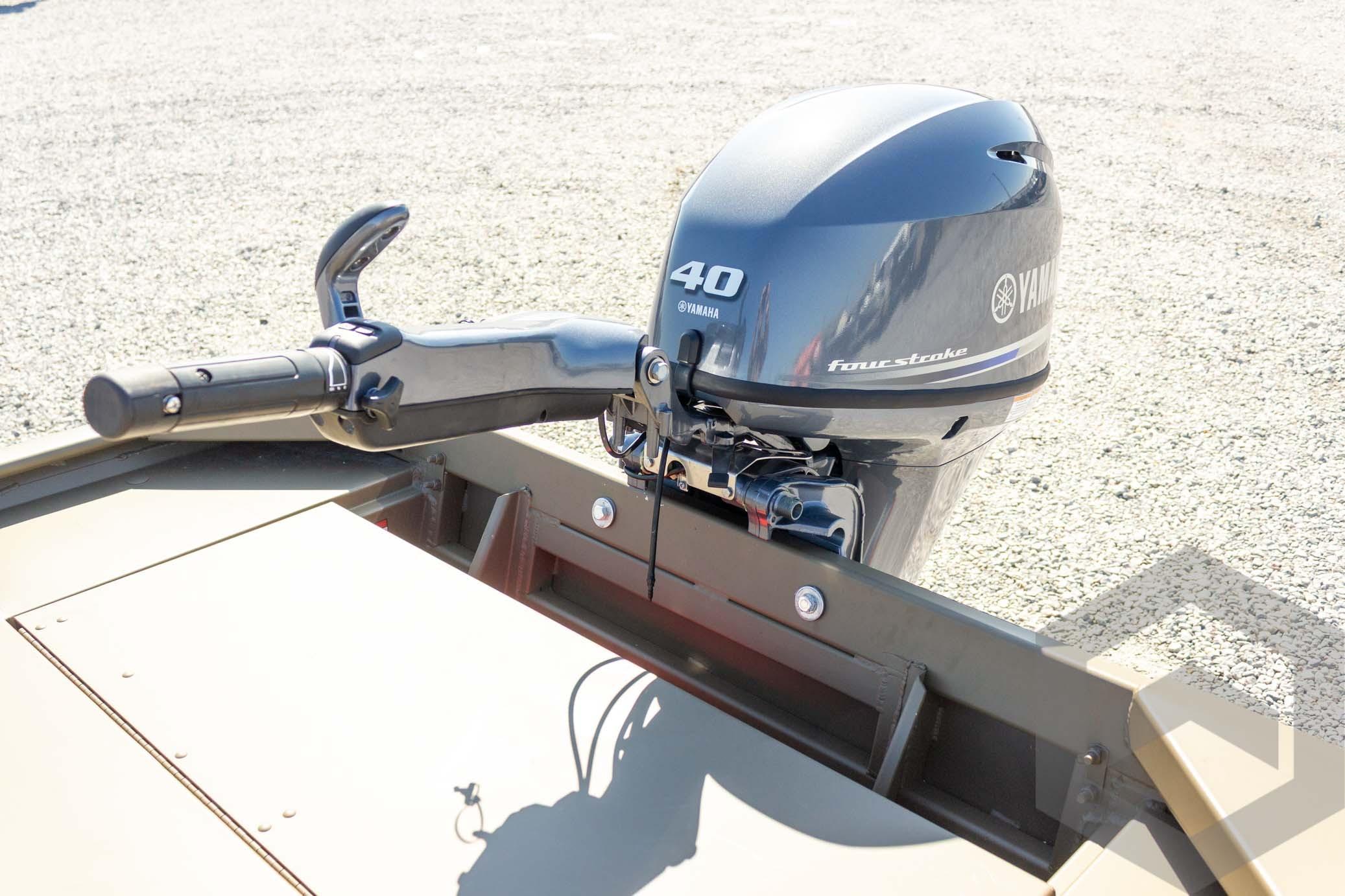 2026 G3 Gator Tough 1652 VBW boat with Yamaha 40 horsepower outboard motor.