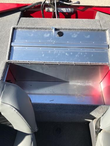 2025 Tracker Bass Tracker Classic XL boat interior storage compartment.