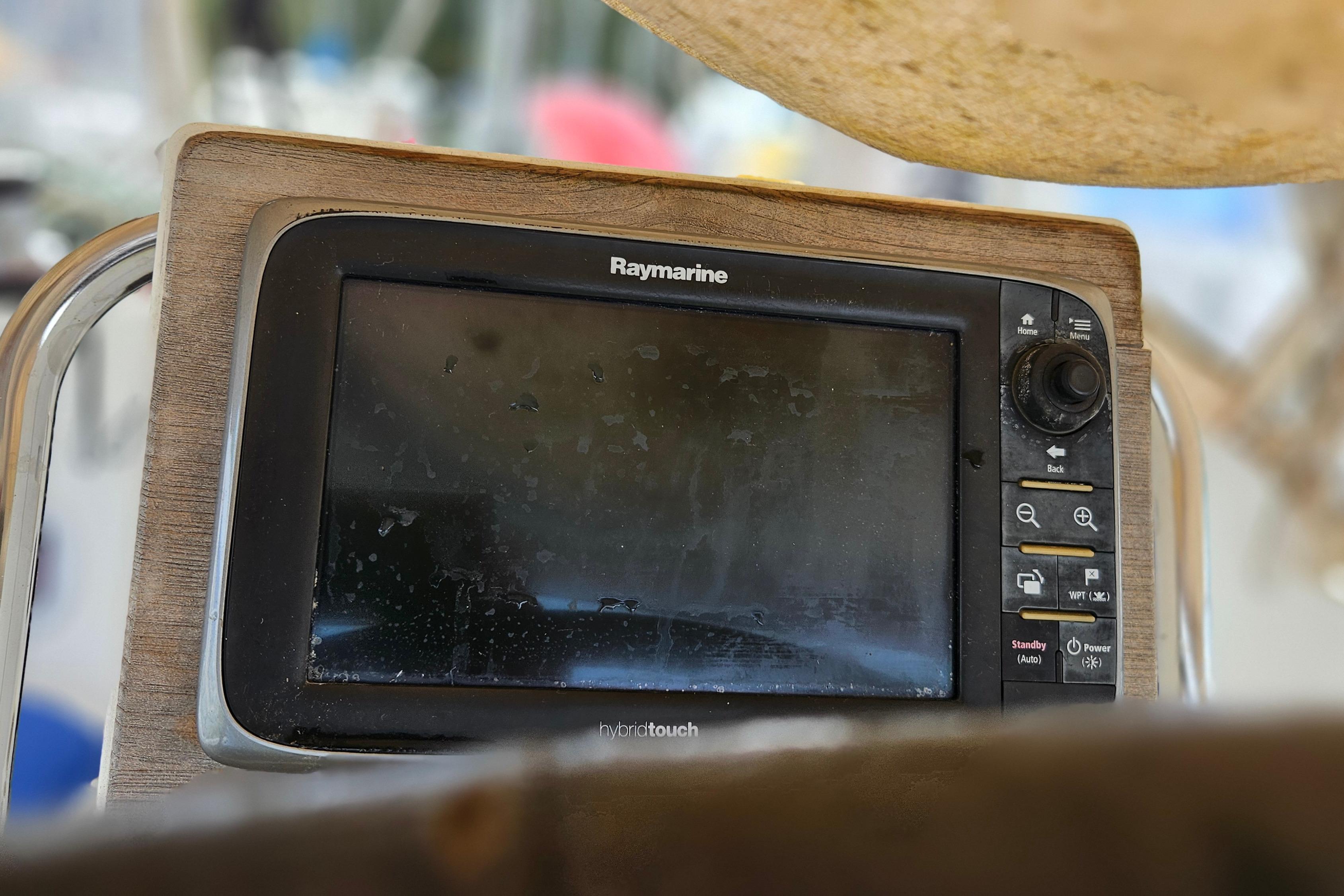 Raymarine navigation system on 2010 Beneteau Oceanis 34 GT yacht.