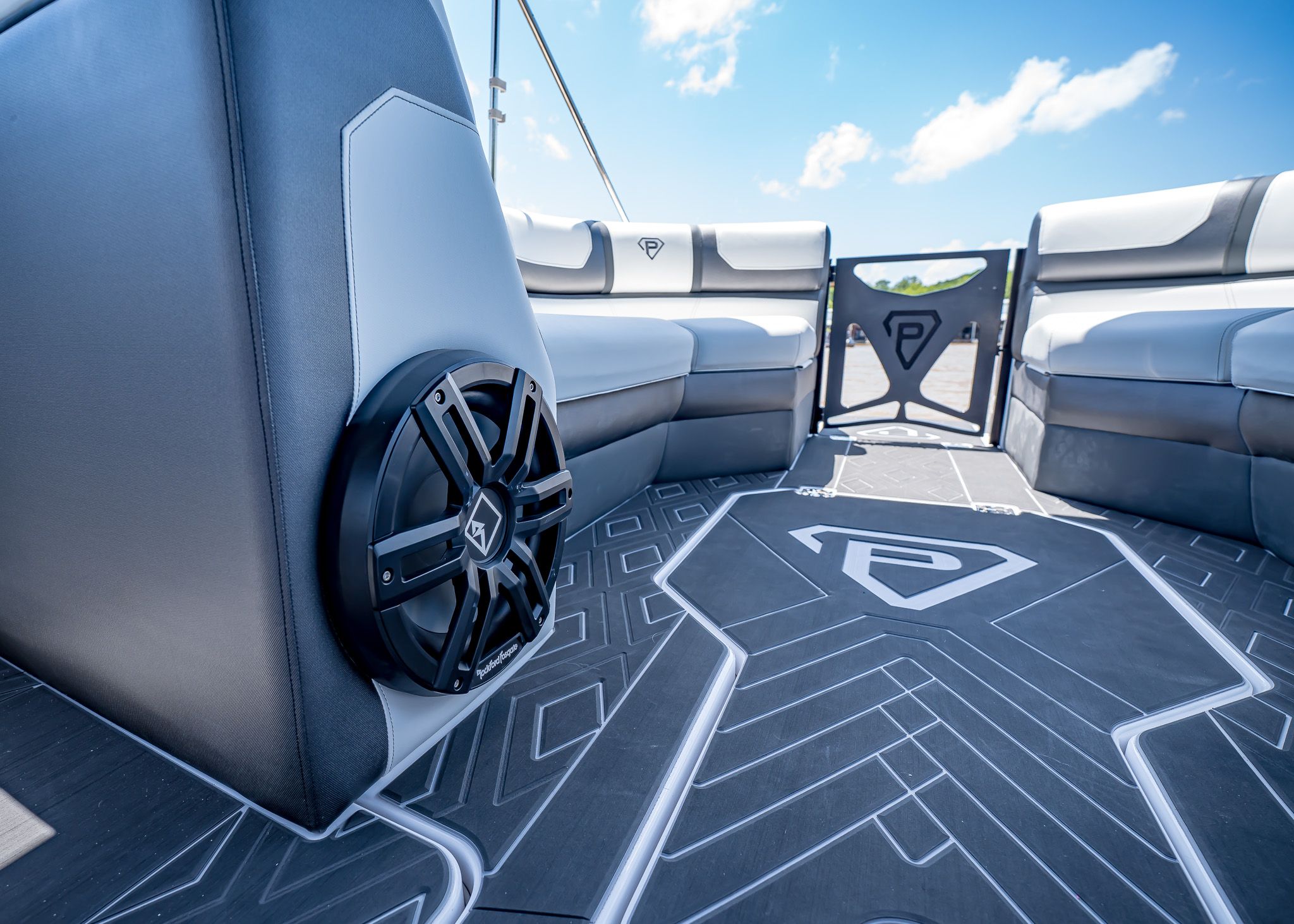 Interior of 2025 Paradigm 266 SL SURF with stylish design.