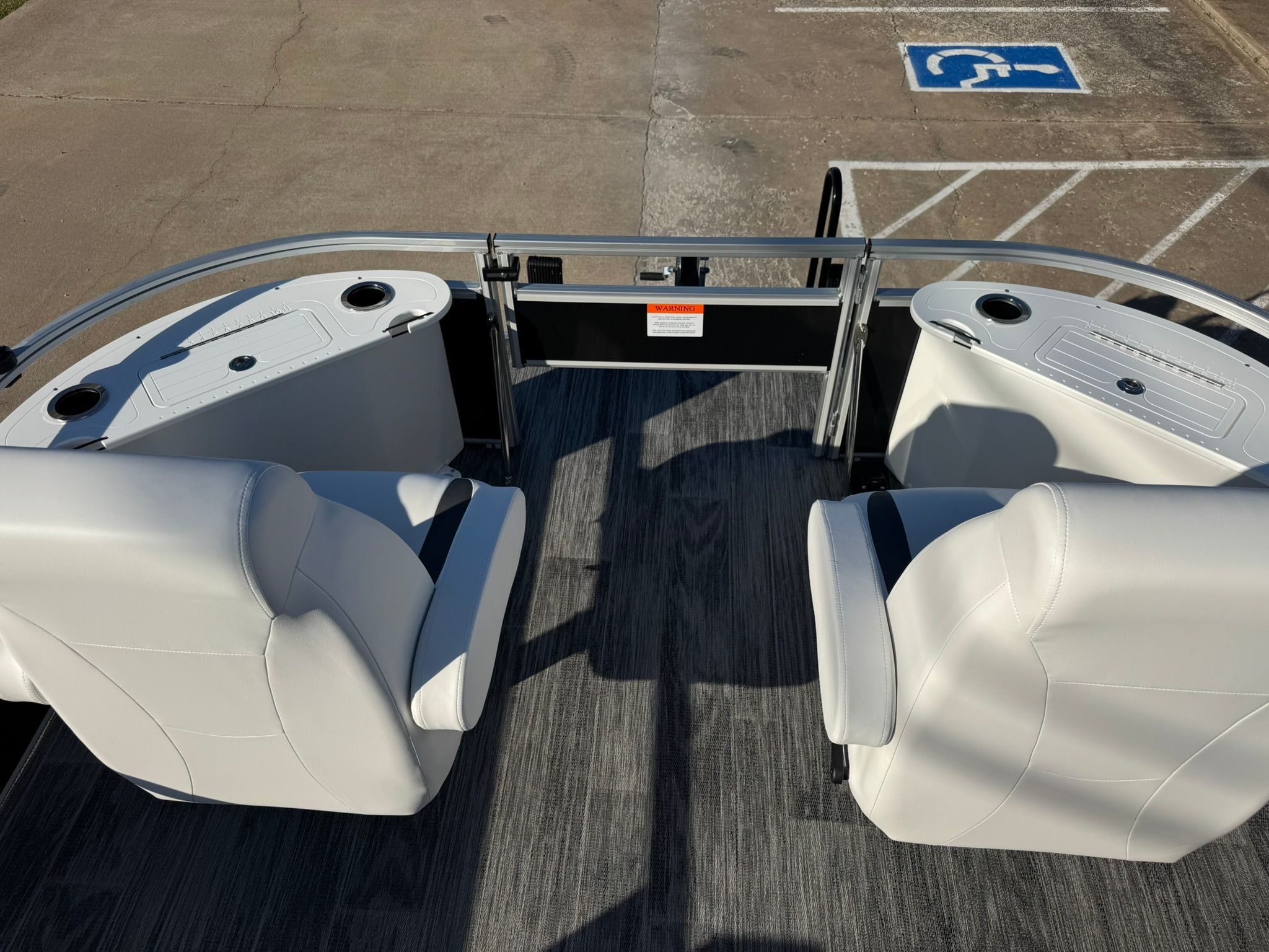 Interior of 2026 Landau 23C Atlantis with white seats.