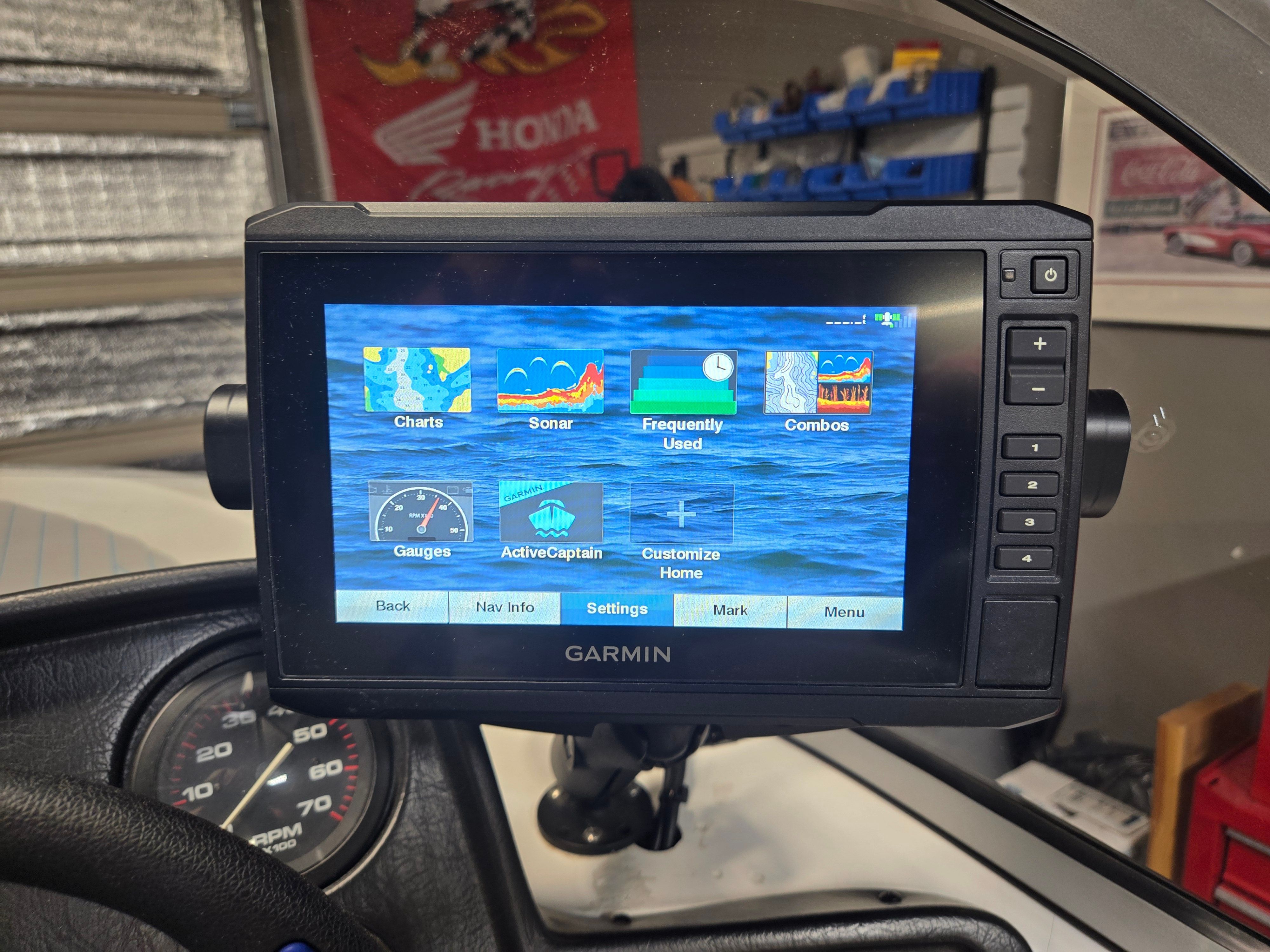 Garmin navigation system on a 2007 ProCraft 170 Combo boat.