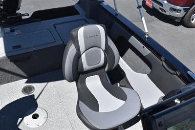 2026 Lowe Fish & Ski 1700 boat interior with a comfortable, modern seat design.