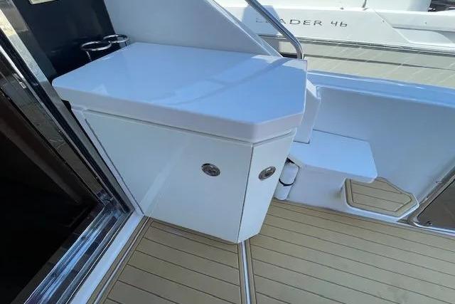 2016 Sea Ray Sundancer 510 yacht deck with sleek cabinetry and modern design.