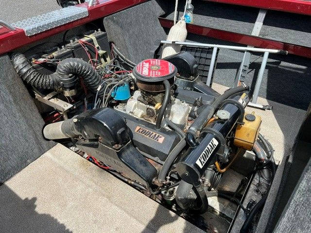 Engine compartment of a 1996 Northwest Signature boat with Kodiak engine.