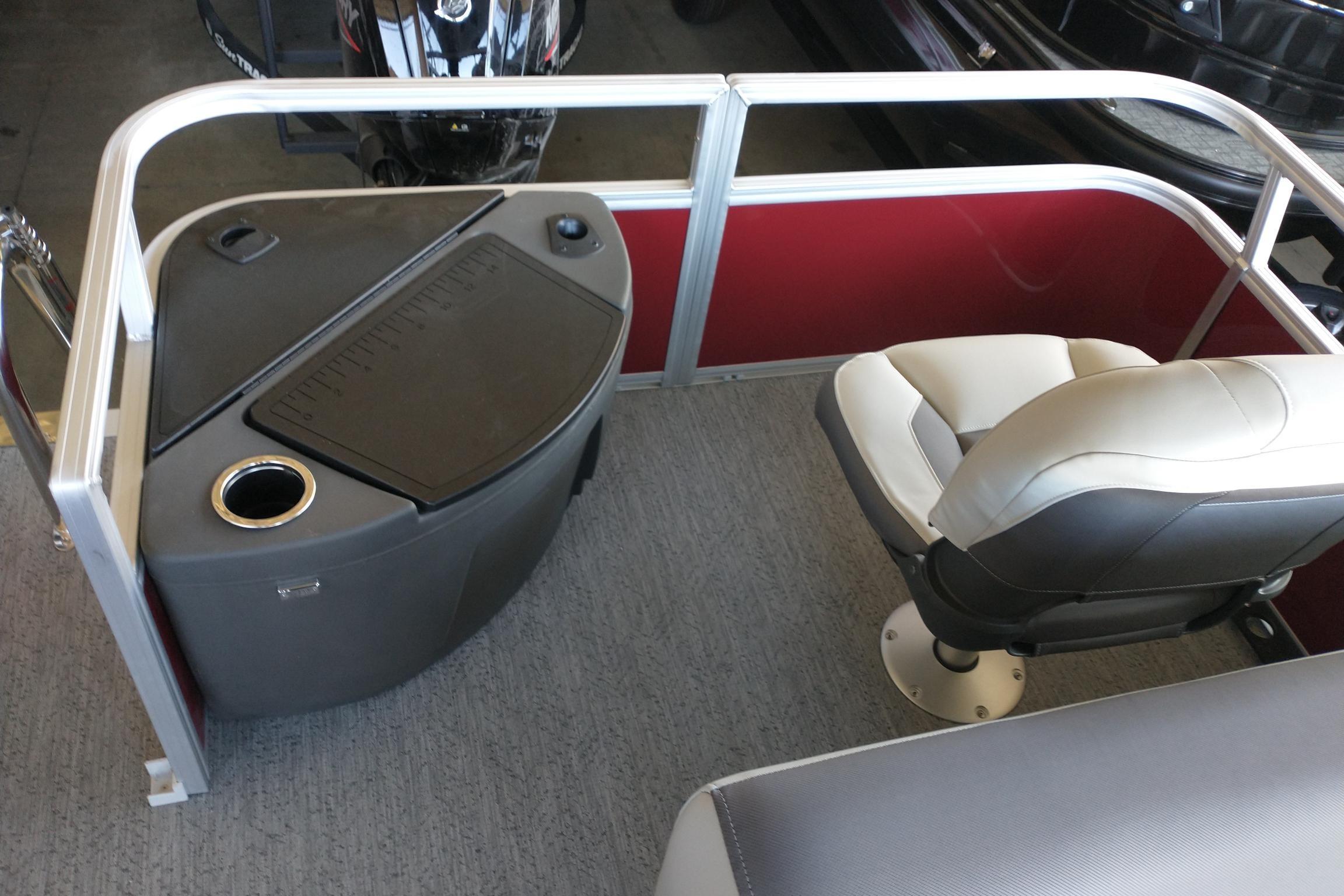 2026 Sun Tracker Bass Buggy 18 DLX interior with seating and console.