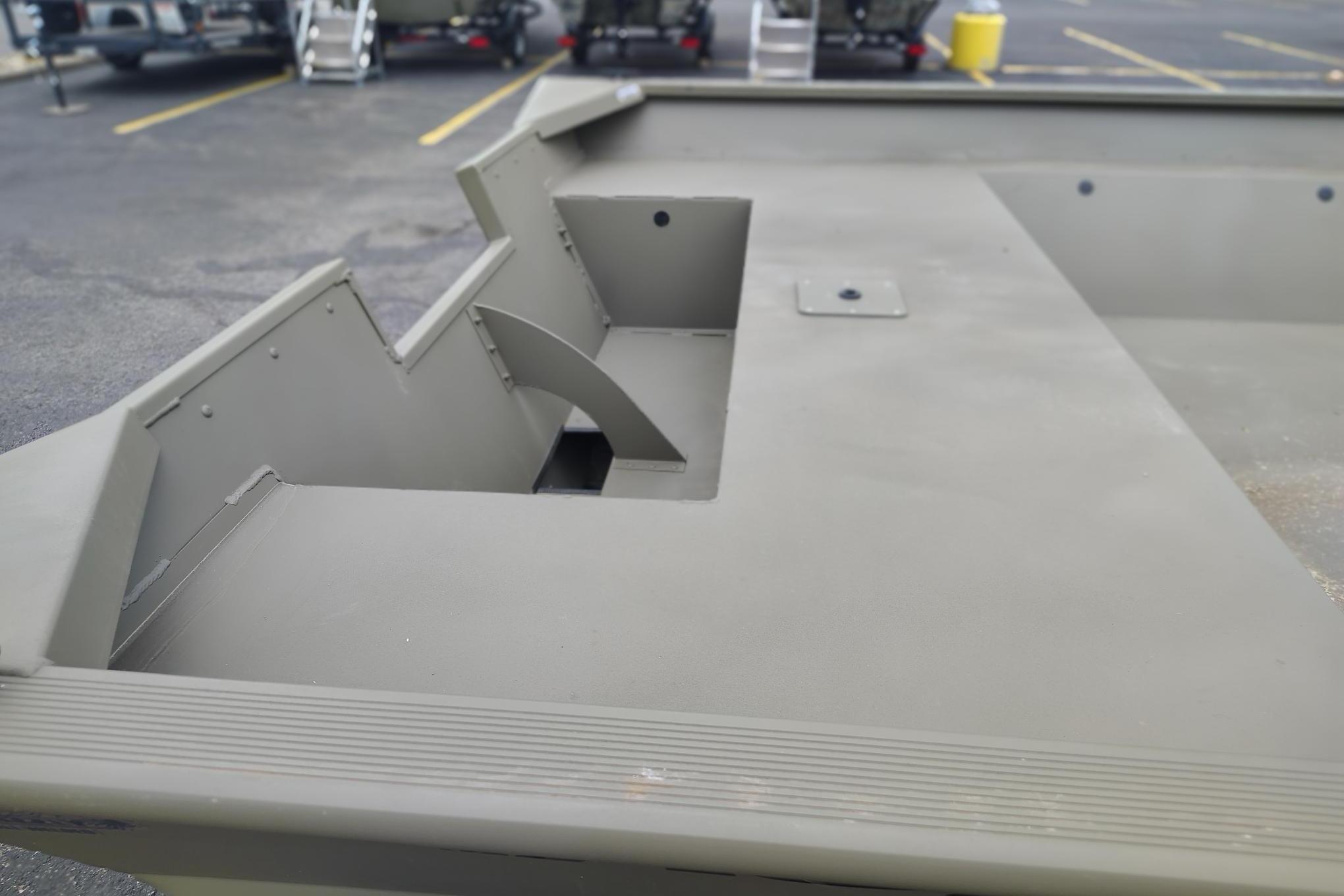 2026 Tracker Grizzly 2072 Utility boat interior, showcasing durable construction and spacious design.
