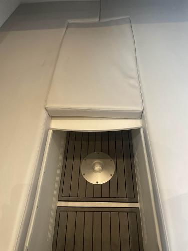 2017 Mystic Powerboats M4200 interior seating and deck.