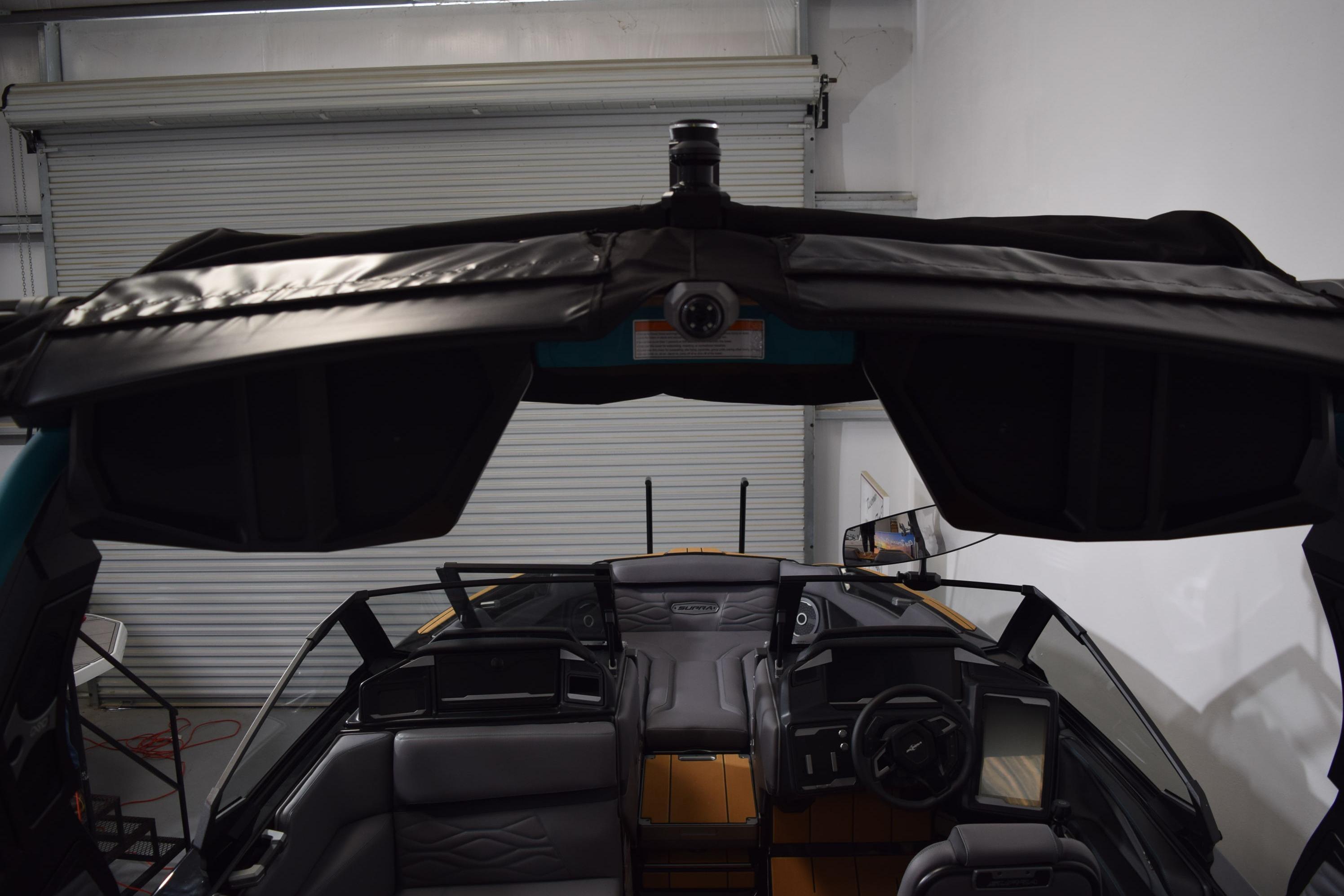 2026 Supra SL 550 boat interior with advanced dashboard and seating.