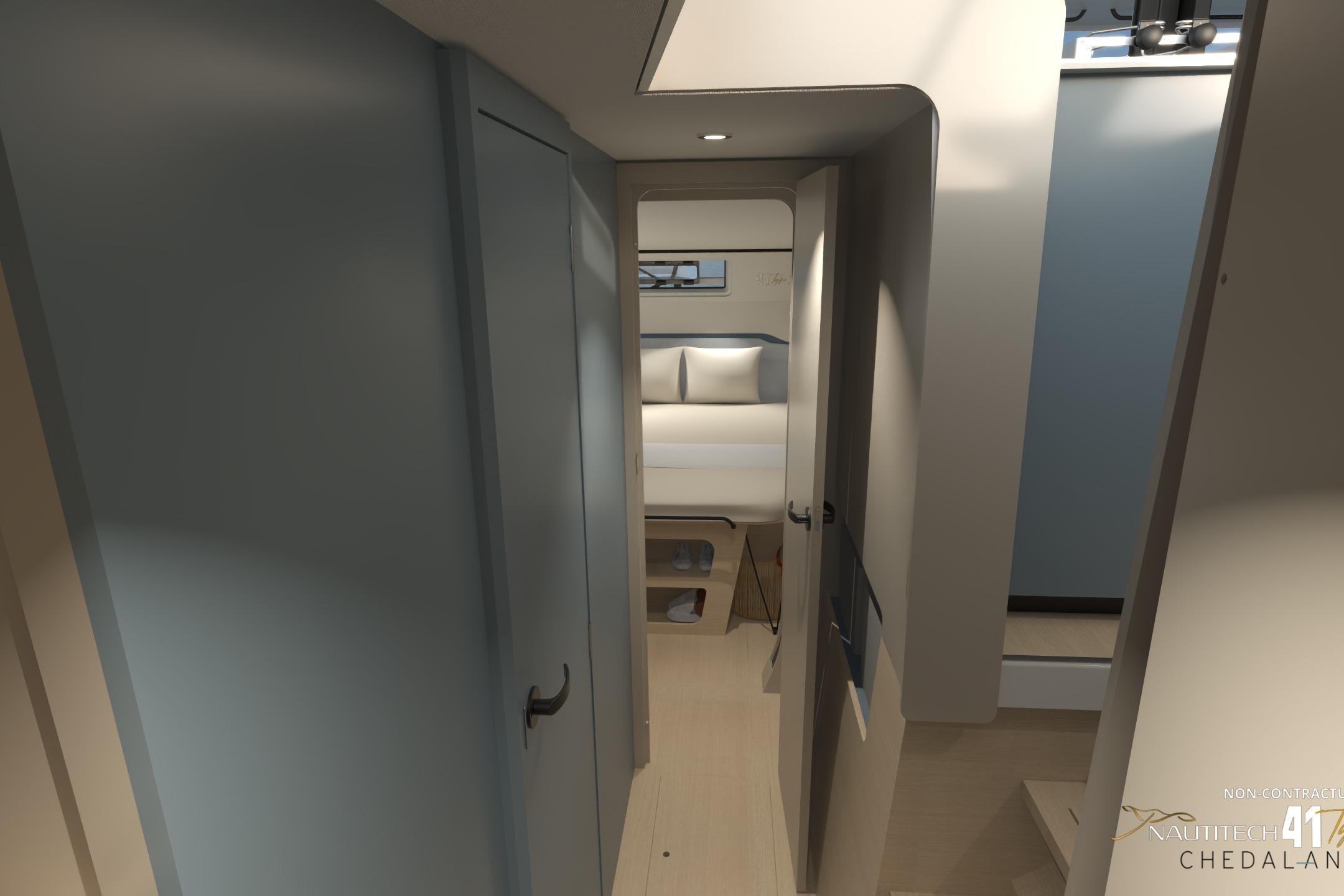 Interior of Nautitech 41 Type S yacht, year 2026.