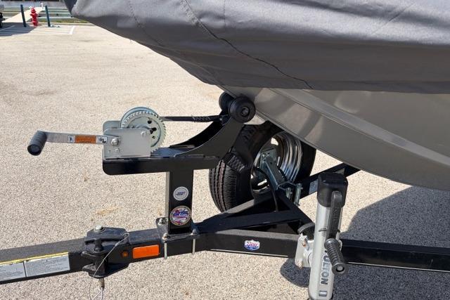 2016 Tracker Pro Team 195 TXW Tournament Edition boat trailer with cover and winch.