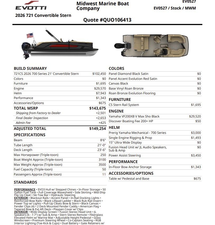 2027 Evotti 721 CS - 2