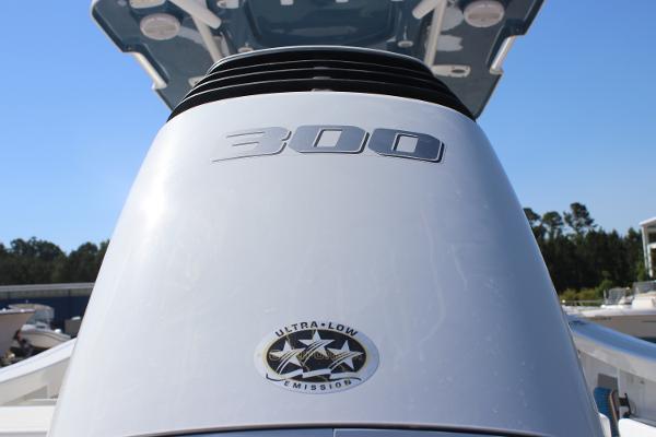 2023 Sea Pro 239 Center Console boat engine with 300 horsepower, ultra-low emissions.