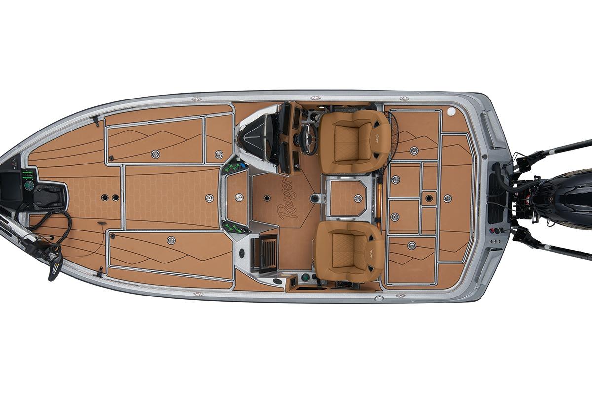 Manufacturer Provided Image: Top view of 2026 Ranger Z520R Ultra boat with tan deck and dual seats.