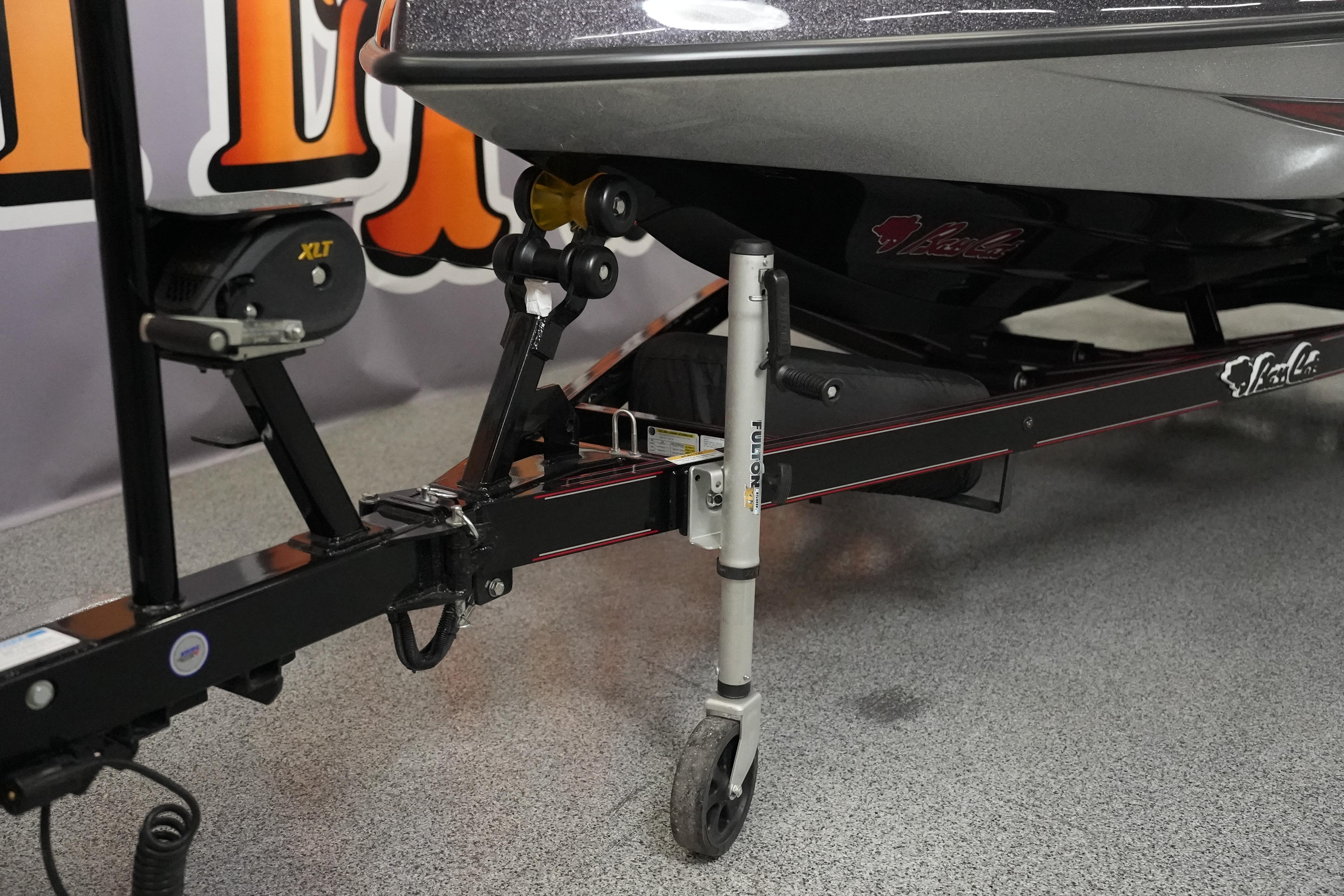 2026 Bass Cat Lynx STS boat trailer with XLT winch and Fulton jack.