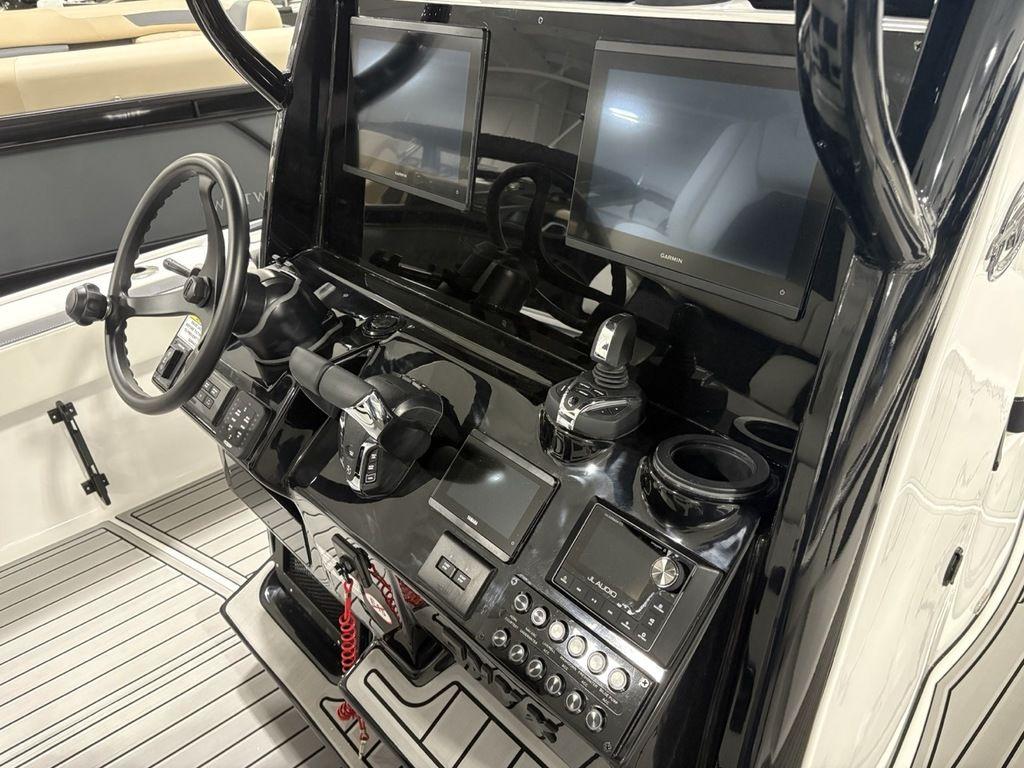 2026 Tidewater 2700 CB boat dashboard with advanced navigation and control systems.