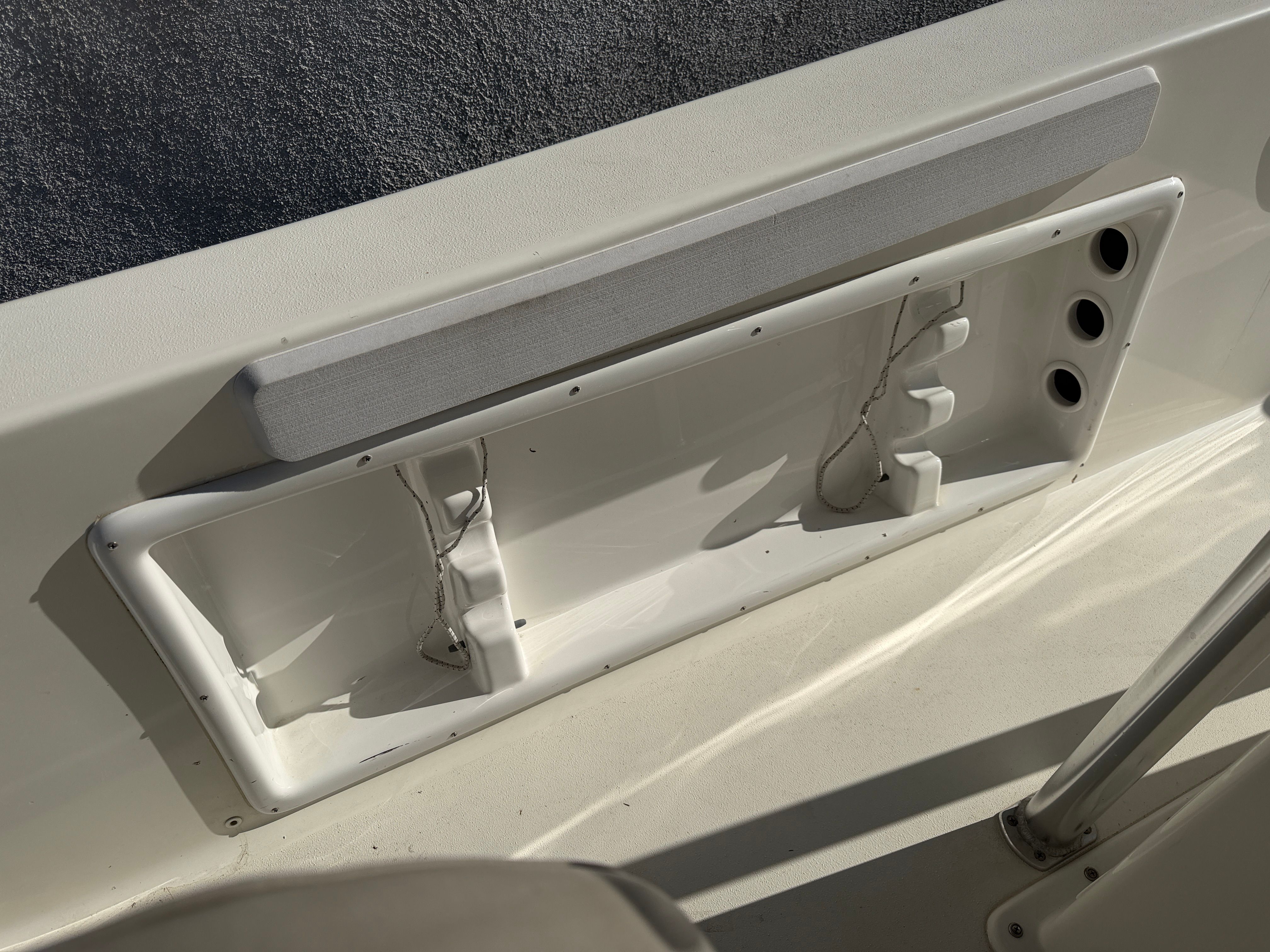 Interior view of a 2021 KenCraft Challenger boat.