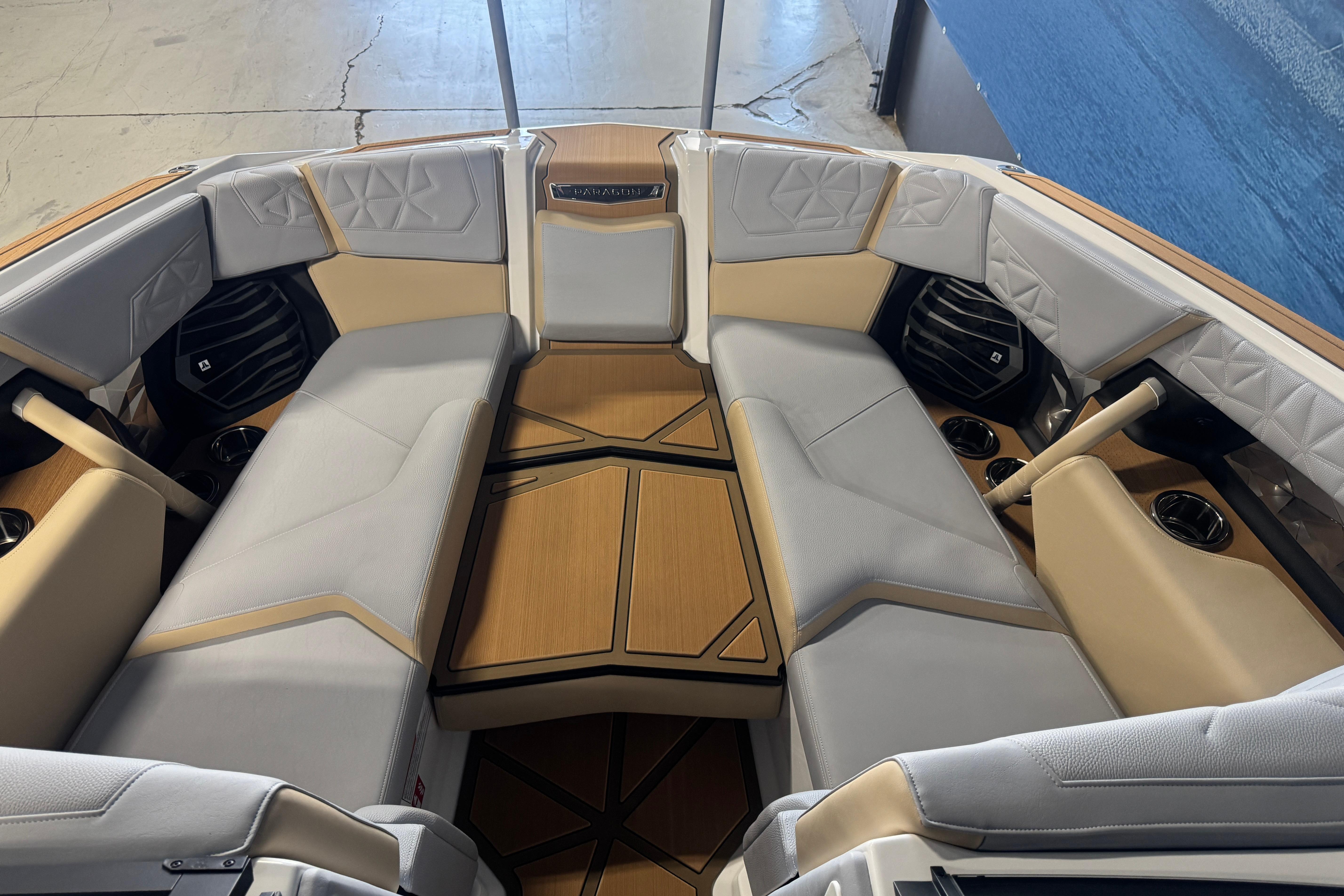 2026 Nautique Super Air Nautique G23 Paragon interior with luxurious seating and modern design.