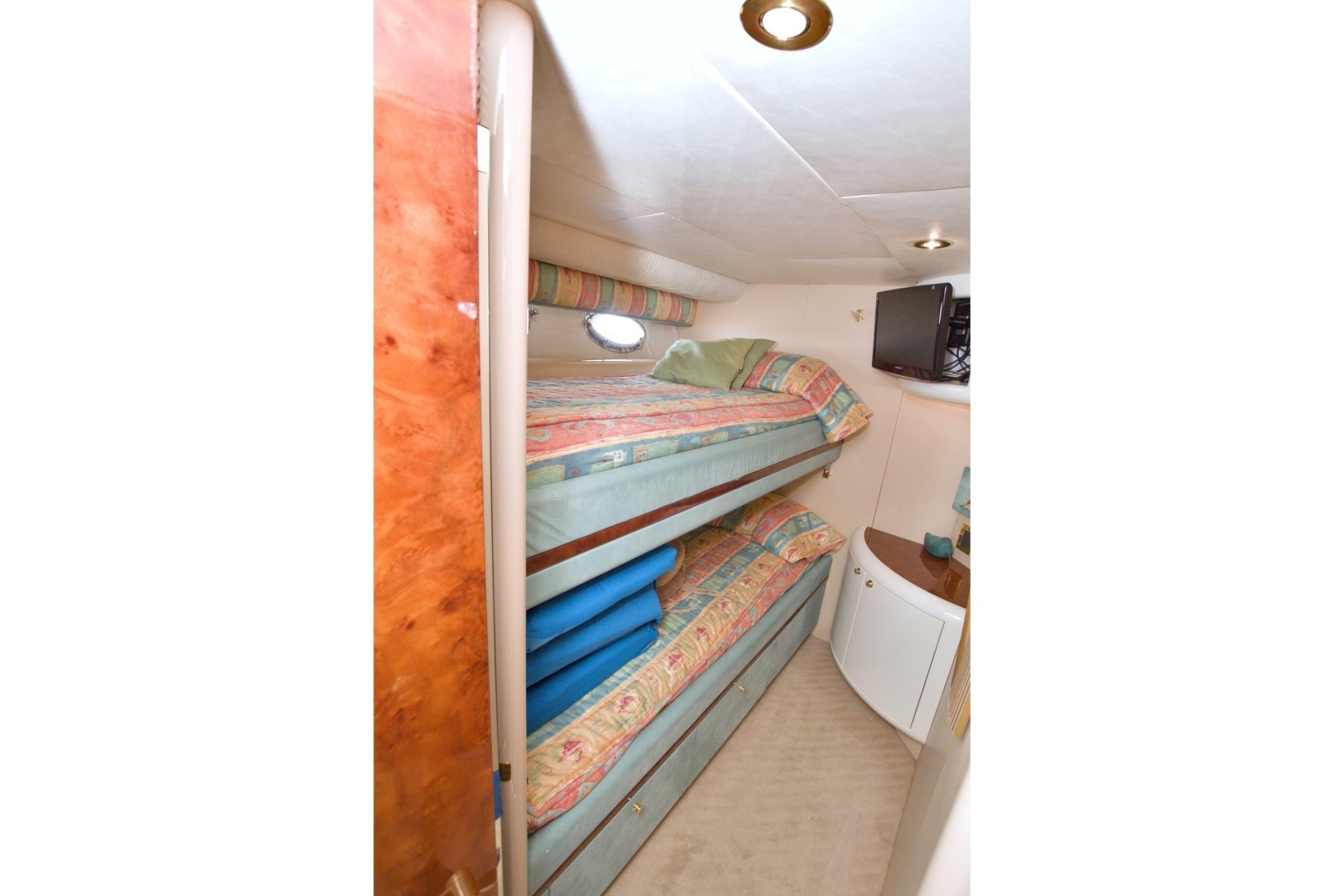 1998 Lazzara Yachts 76 Skylounge Grand Salon - Image 99