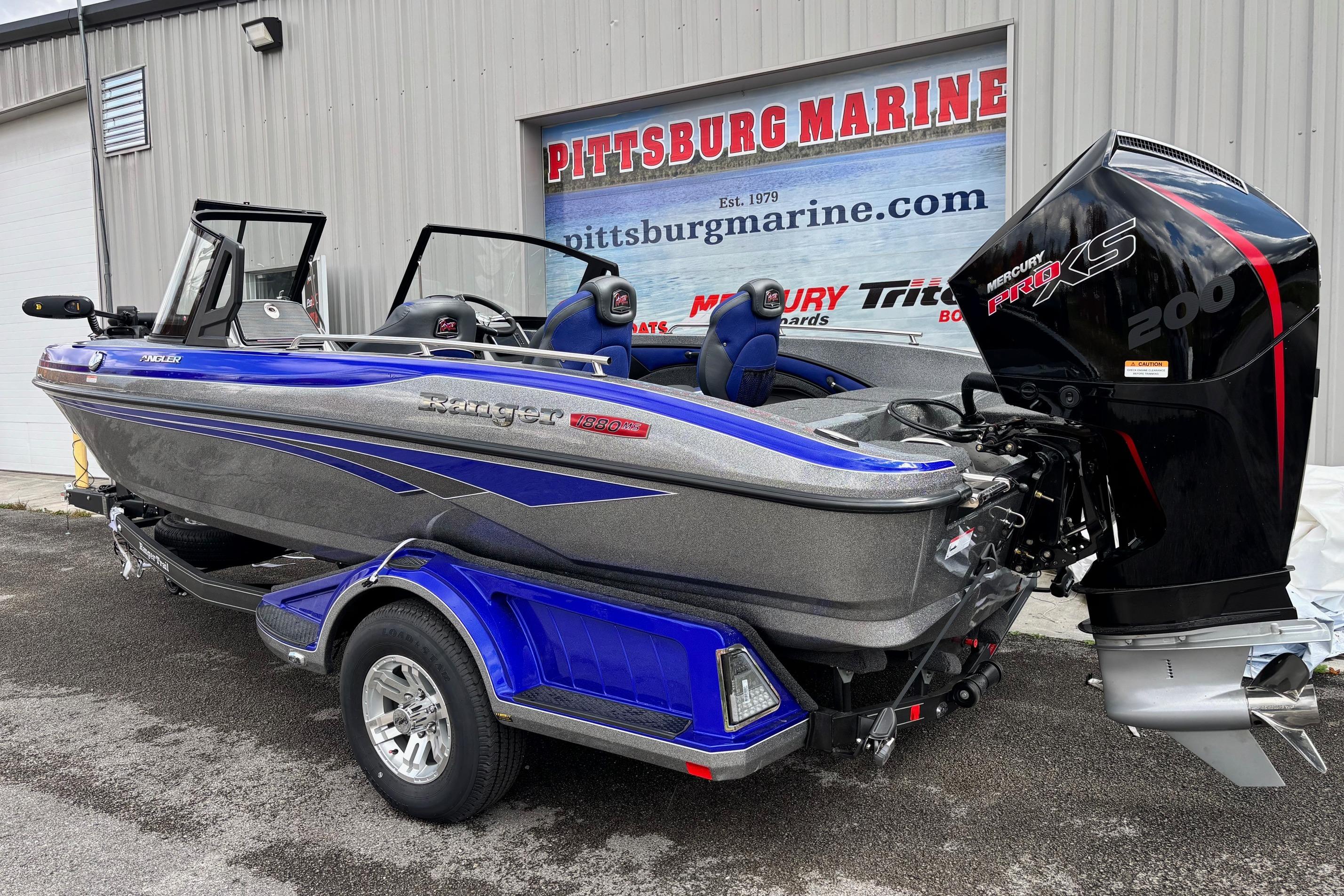 2026 Ranger 1880MS A Pack Equipped boat with Mercury Pro XS engine at Pittsburg Marine.