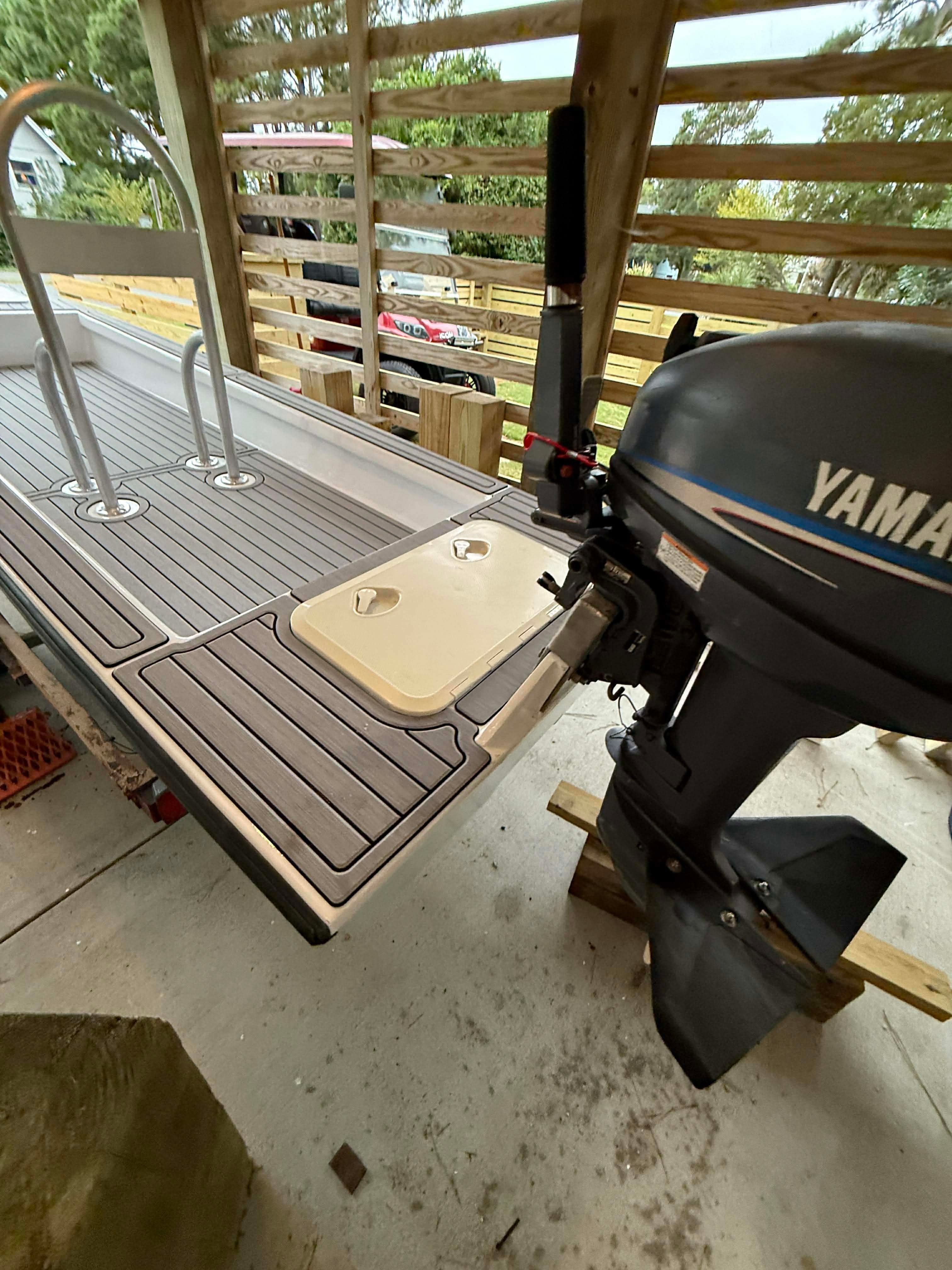 2023 Skiff Craft Home built boat with Yamaha outboard motor.