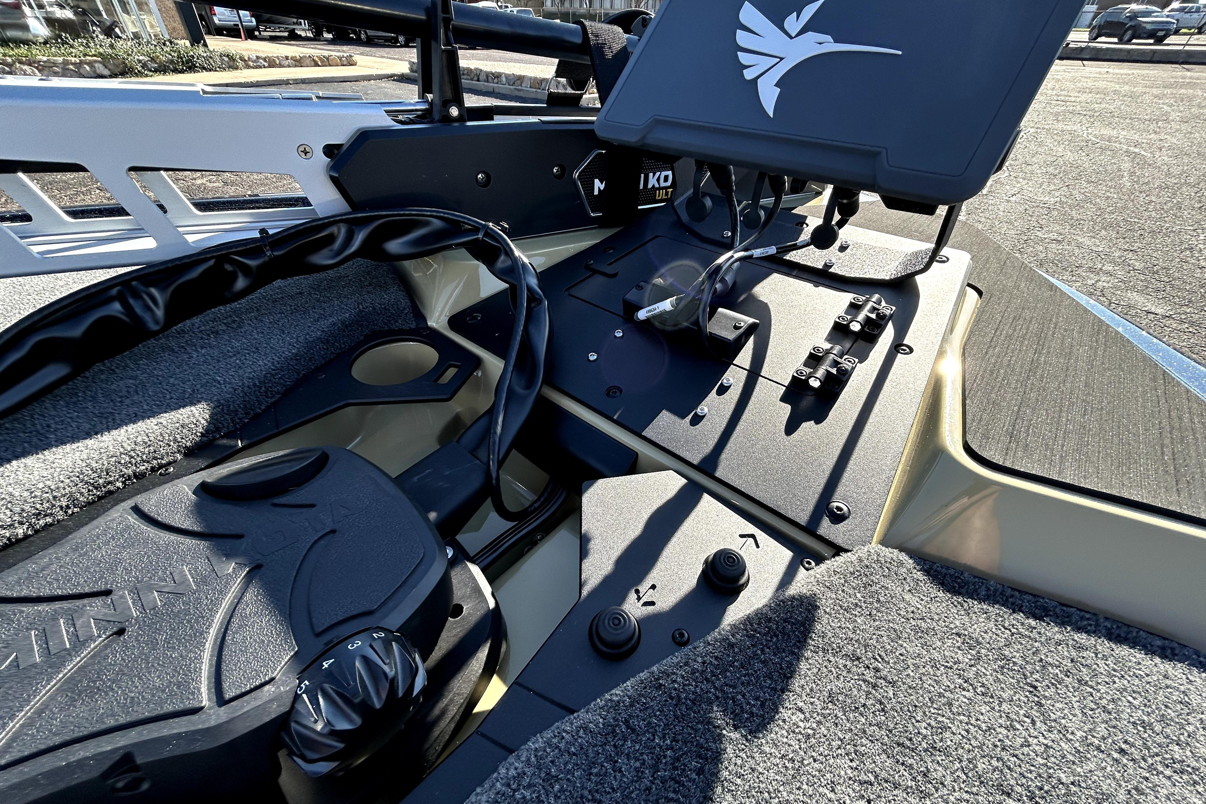 2026 Skeeter ZXE21 boat dashboard with advanced controls and navigation system.