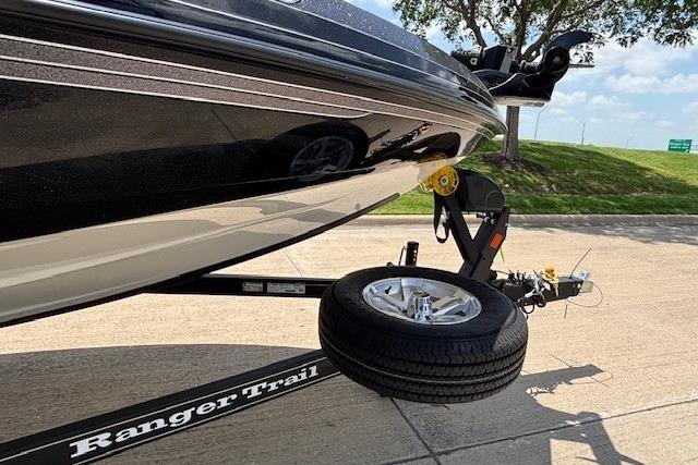 2026 Ranger 212LS boat on Ranger Trail trailer, parked outdoors.