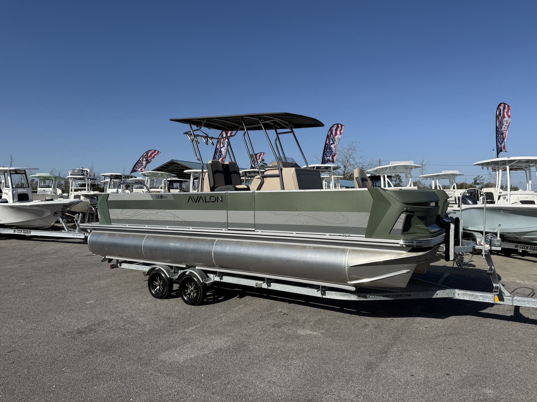 2025 Avalon GS GEO FISH 25 T TOP-TRITOON-200HP