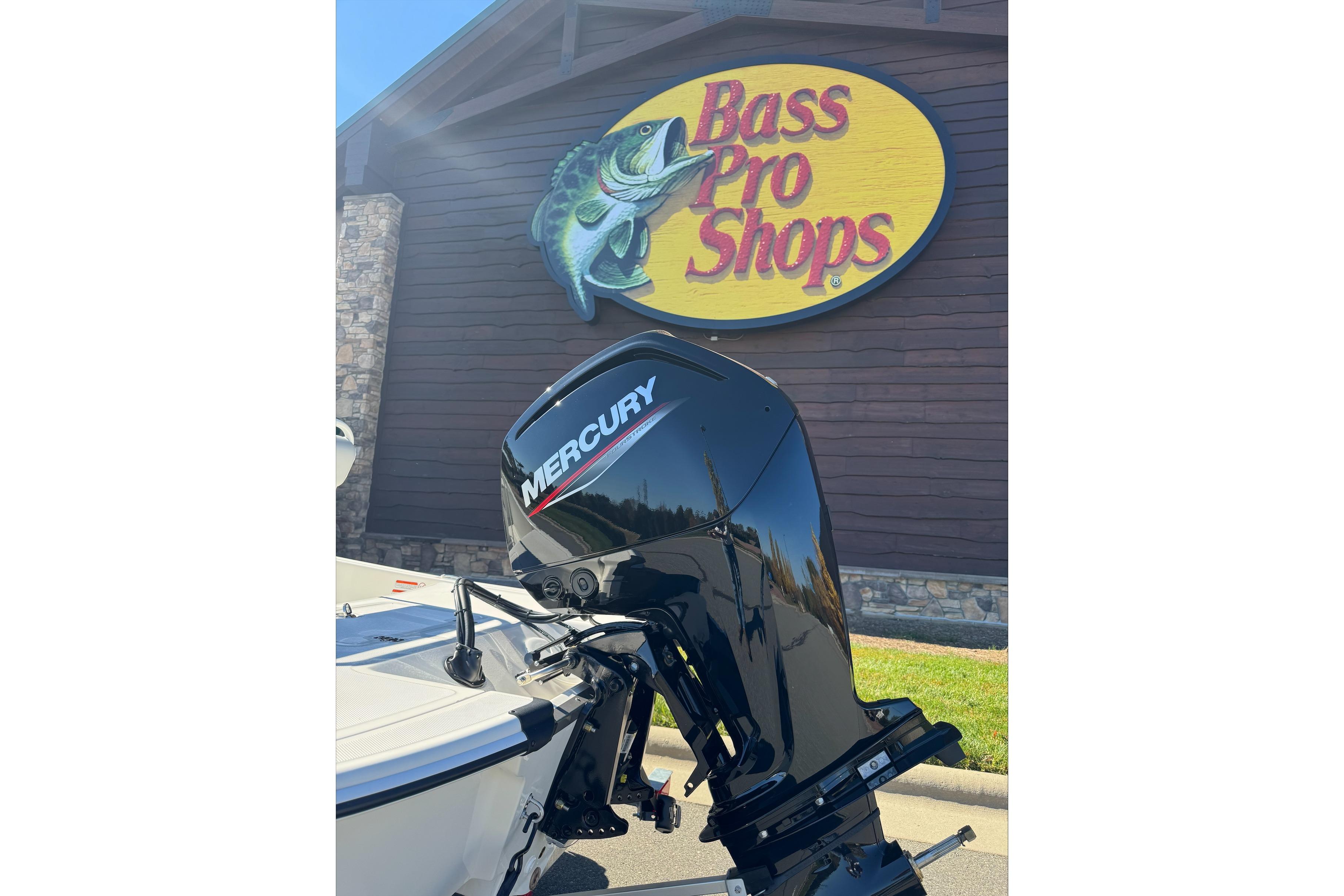 2026 Mako Pro Skiff 17 CC with Mercury engine at Bass Pro Shops.