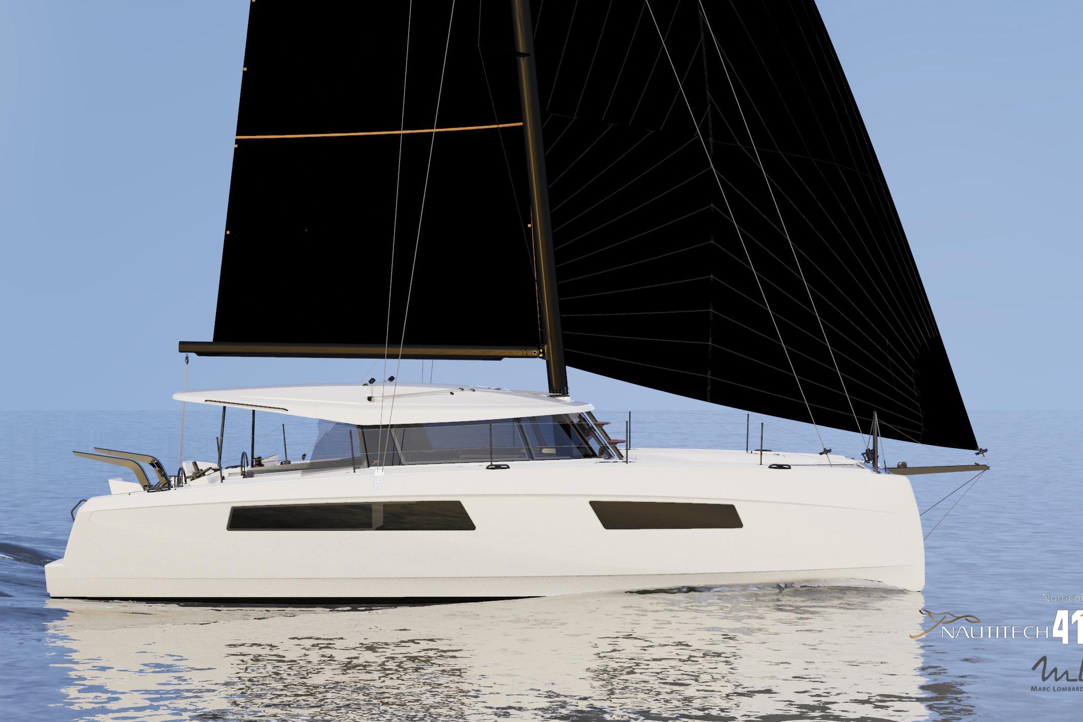 Nautitech 41 Type S 2026 catamaran sailing on calm waters.