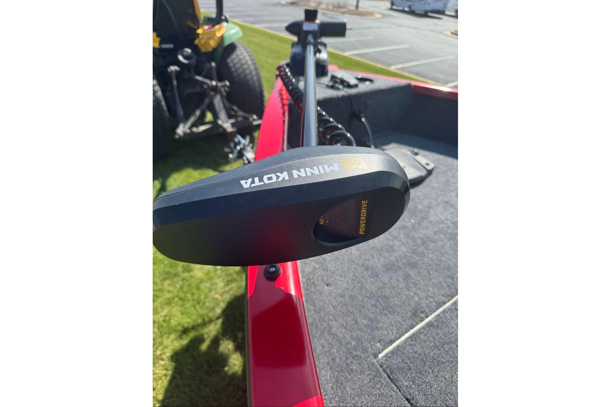 2026 Tracker Pro Guide V-16 WT boat with Minn Kota PowerDrive trolling motor.