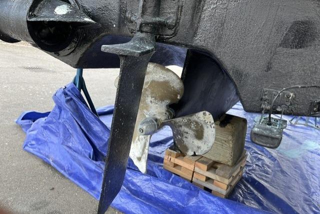 Propeller and rudder of SYNERGY.
