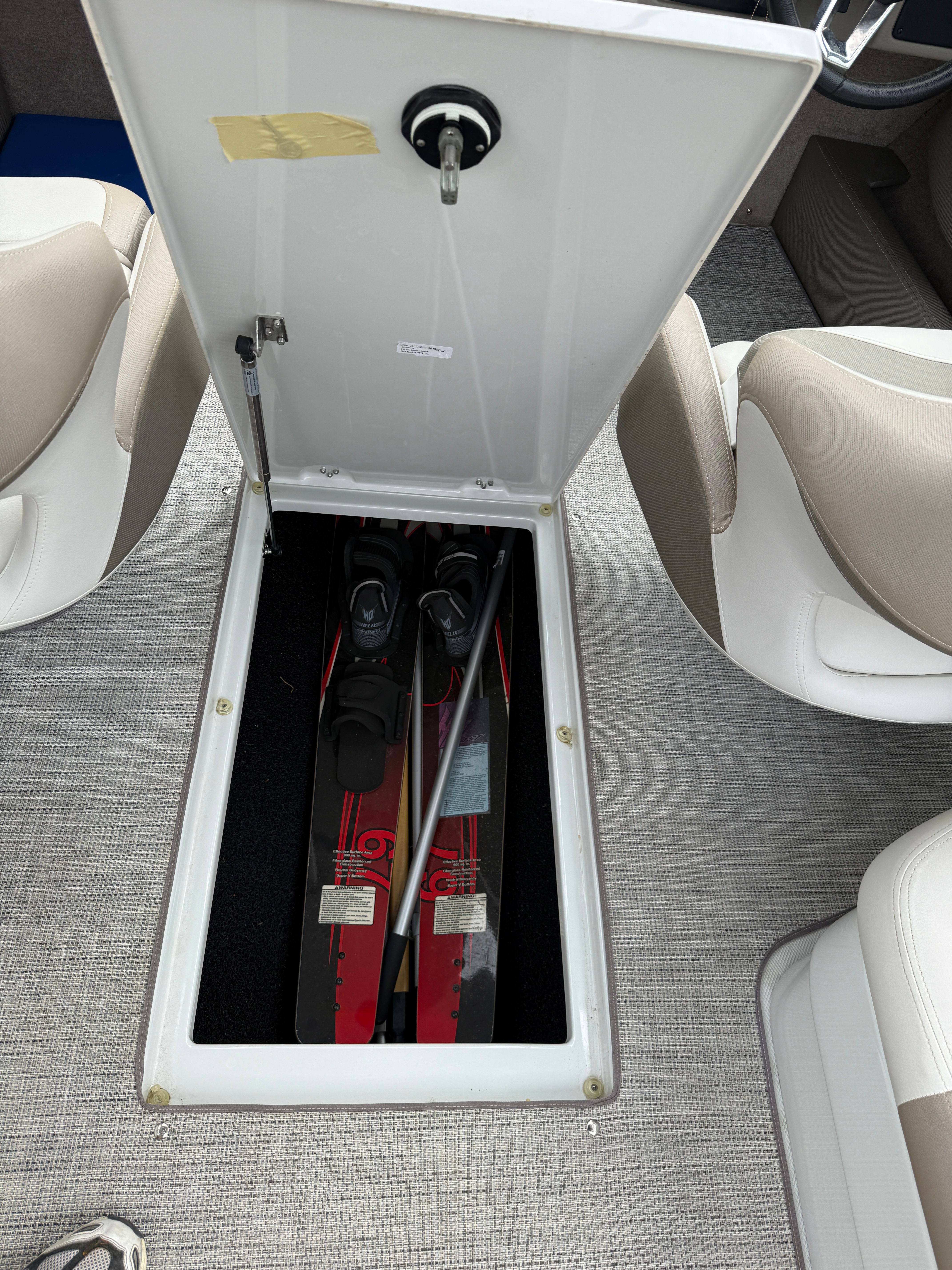 2019 Crownline 235 SS with storage for water skis.