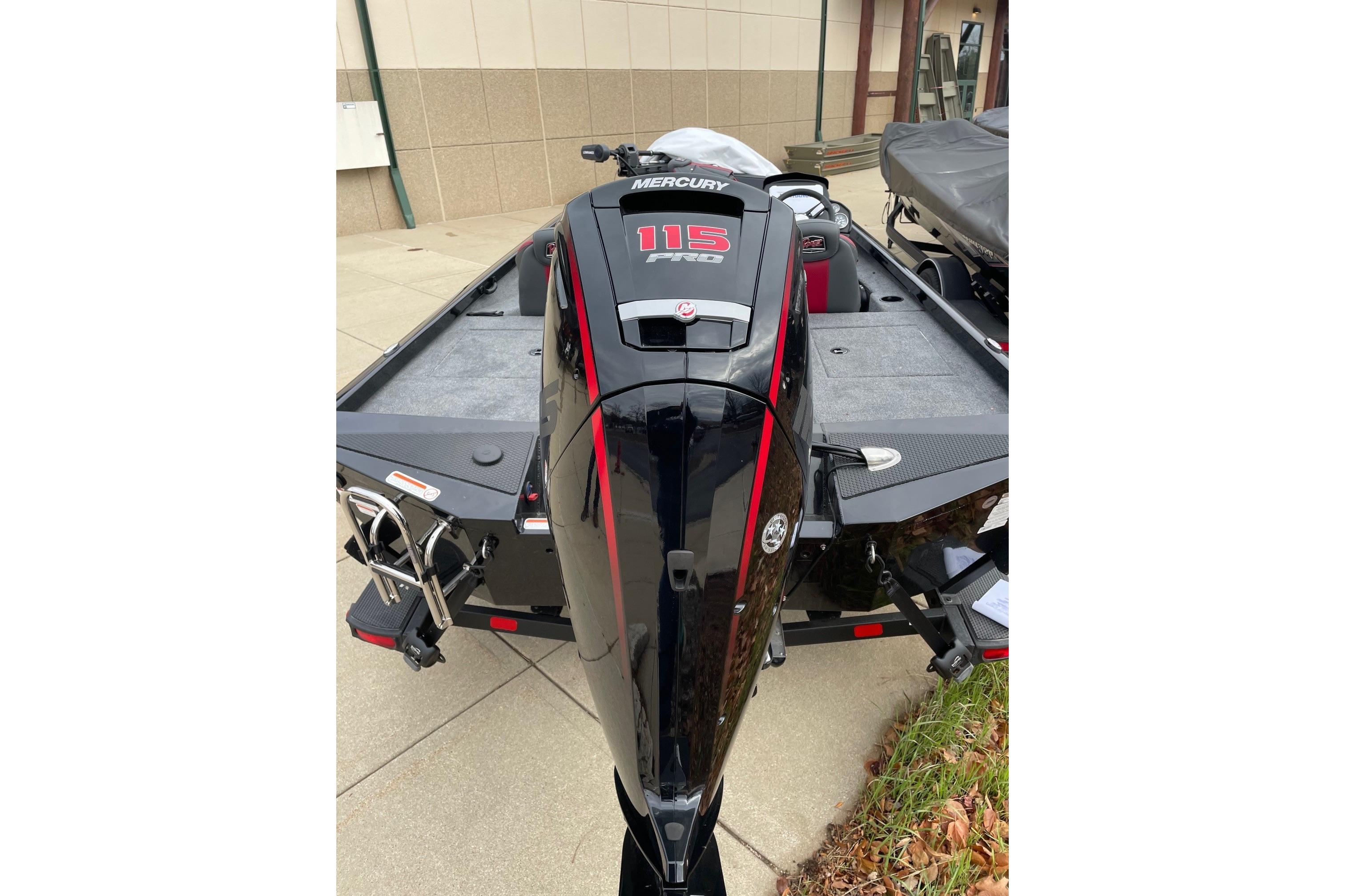 2026 Ranger RT188P boat with Mercury 115 Pro XS engine, parked outdoors.