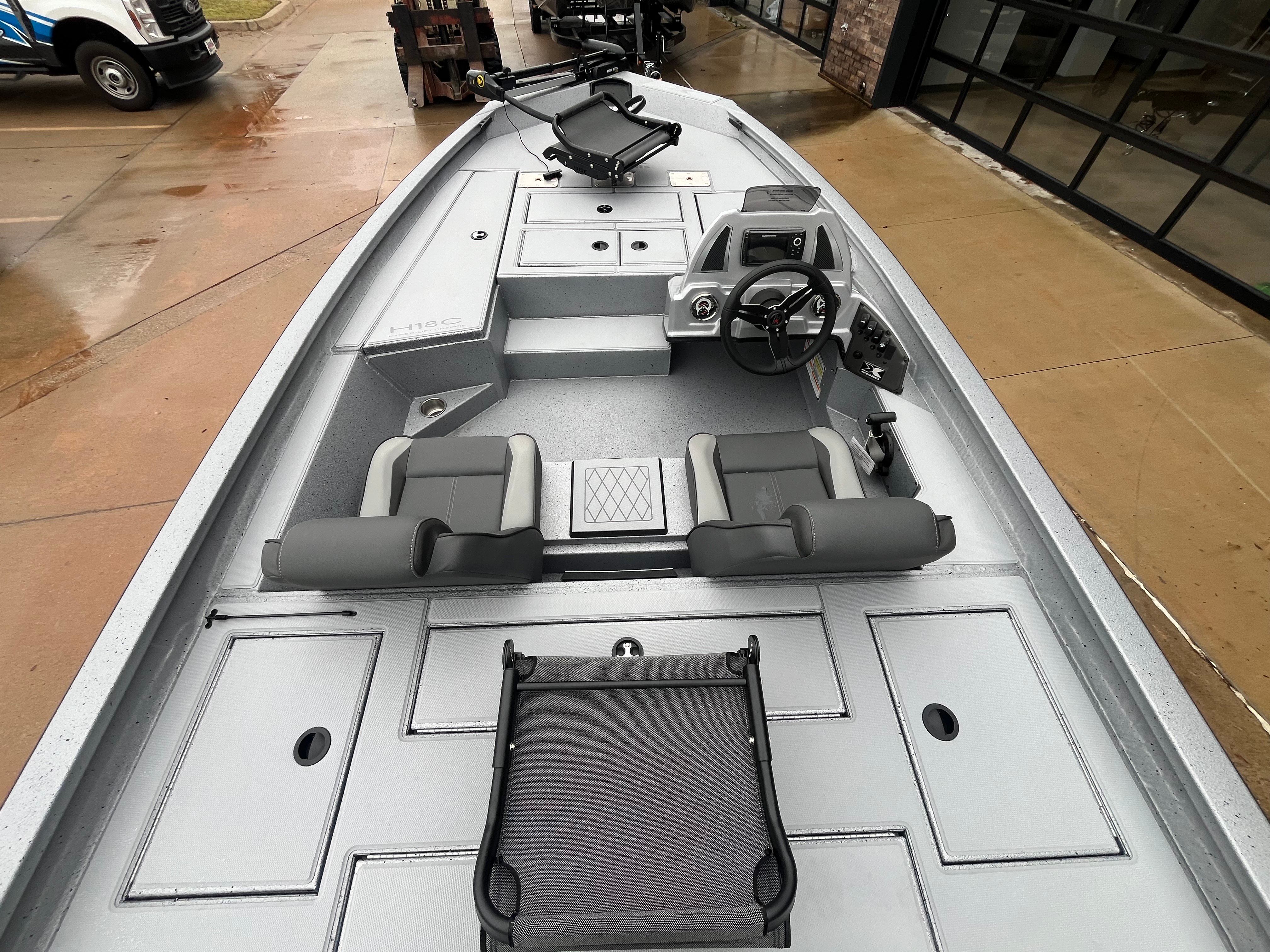 Interior view of Xpress H18C Crappie boat, model year 2026.