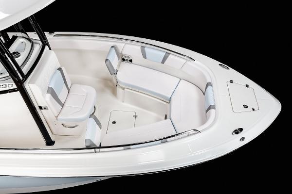 Manufacturer Provided Image: 2020 Robalo R230 Center Console boat with spacious seating and storage compartments.