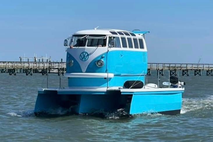 2024 Custom Whitacre Yacht Design VW Bus Tritoon