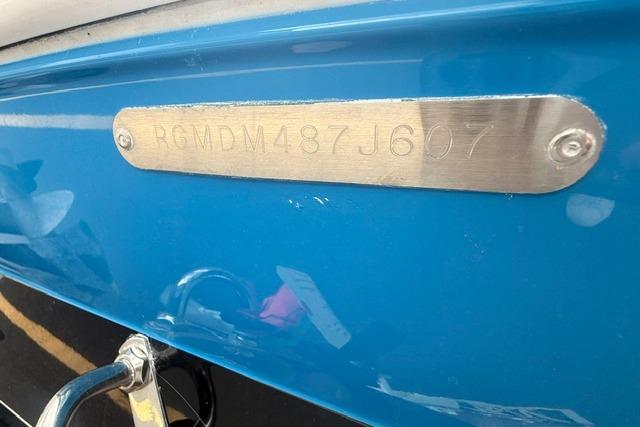 2007 Regal 2200 Bowrider boat with visible hull identification number plate.