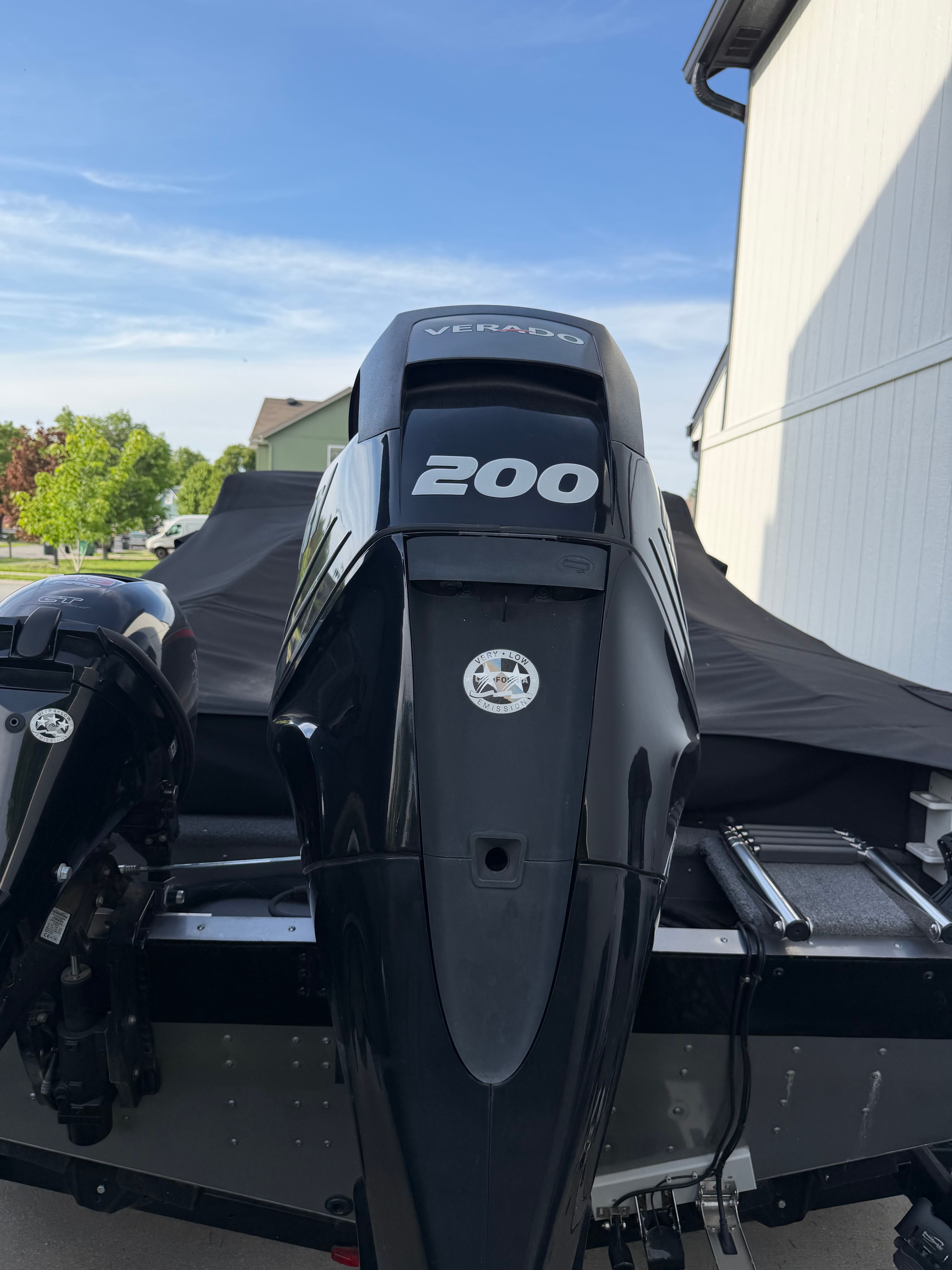 2017 Lund Pro V 1975 boat with Verado 200 engine.
