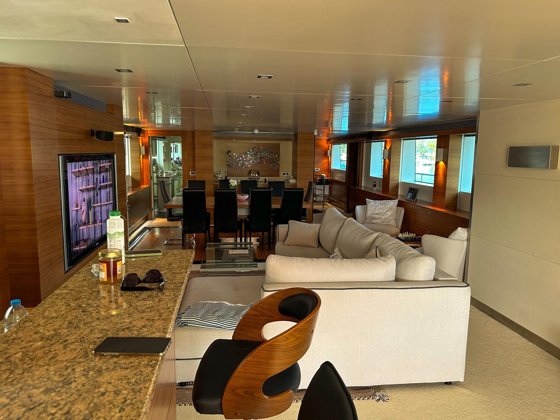 Luxurious interior of 2012 Avangard Yachts 42M with modern furnishings and elegant design.