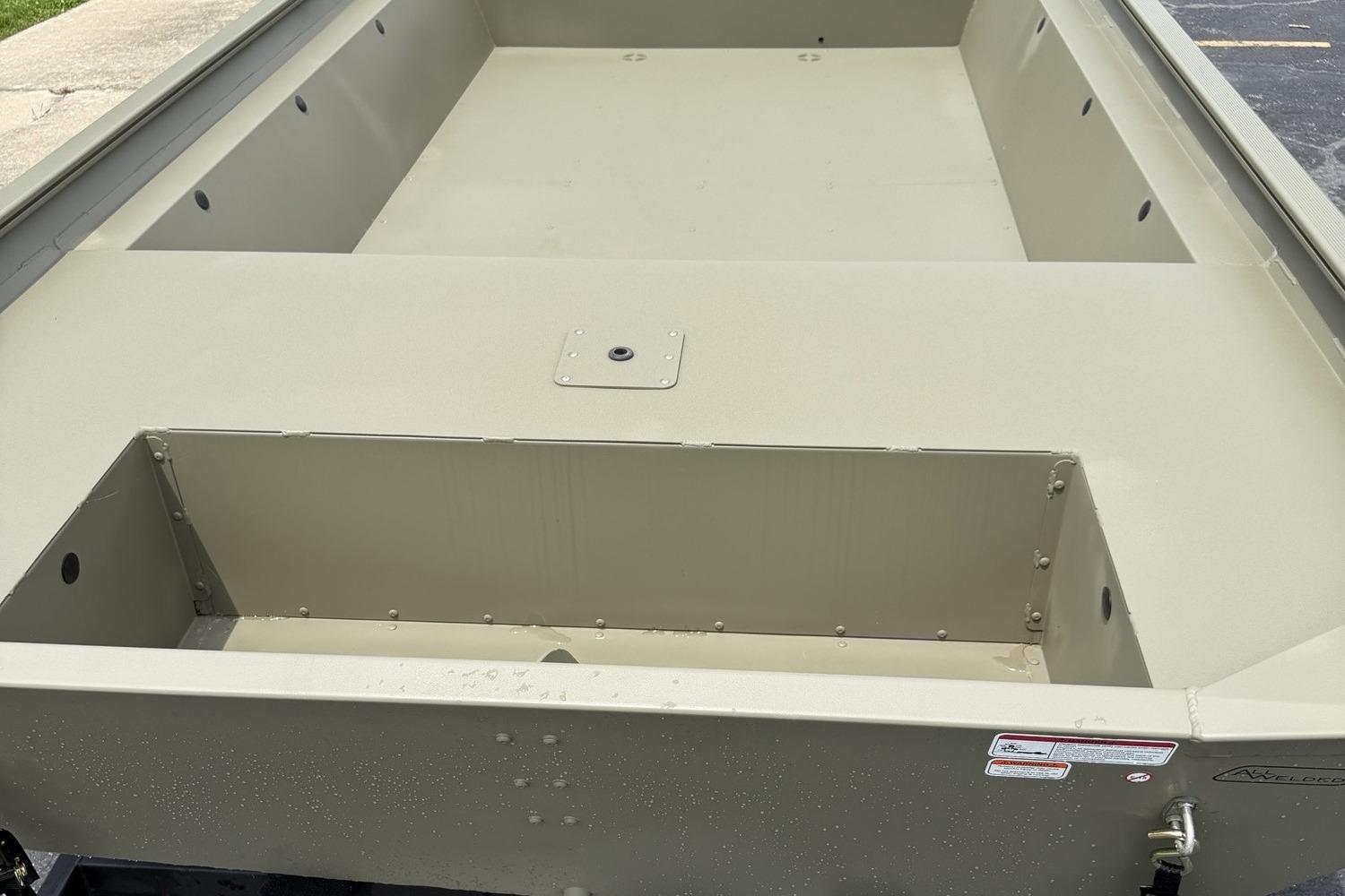 2026 Tracker Grizzly 1860 Utility boat interior, showcasing spacious and durable design.