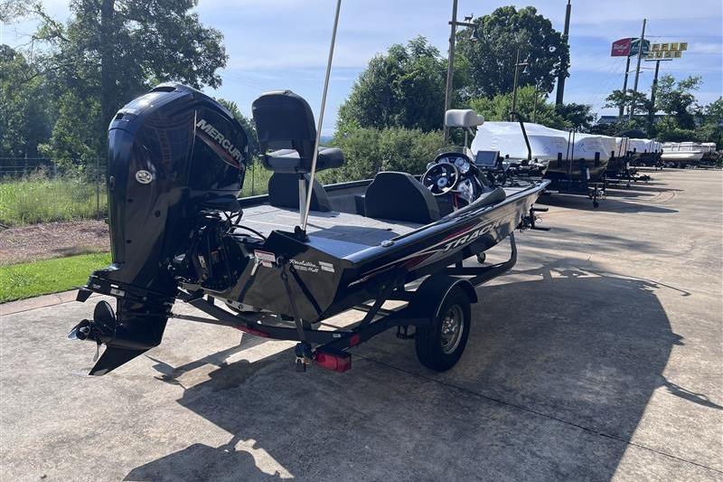 2021 Tracker Pro Team 175 TXW boat with Mercury engine on a trailer.