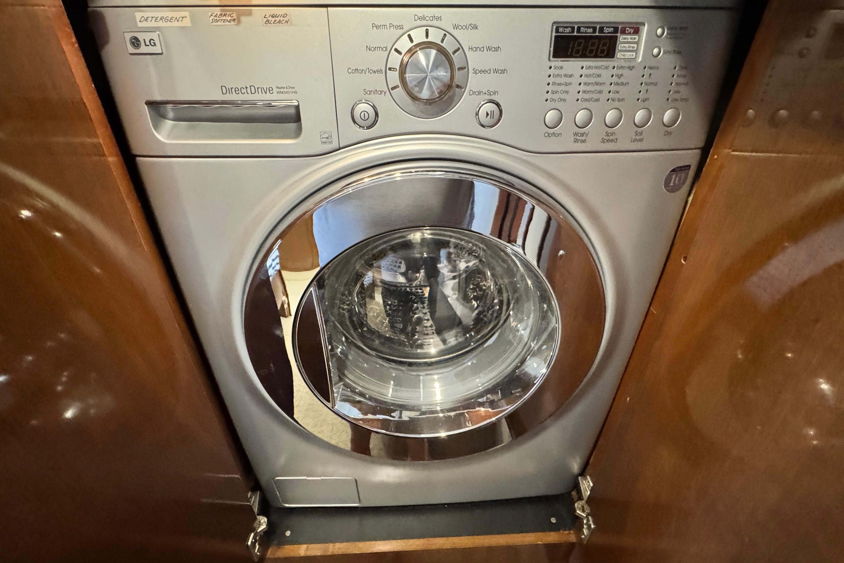 LG Direct Drive Washing Machine Inside Owner's Aft Stateroom
