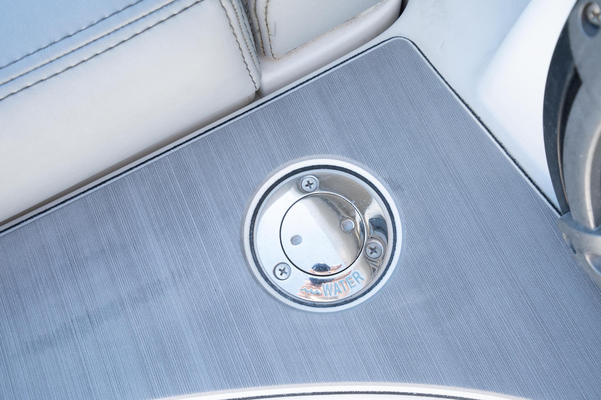 Water inlet on 2020 Blackwater 43 Sportfish boat deck.