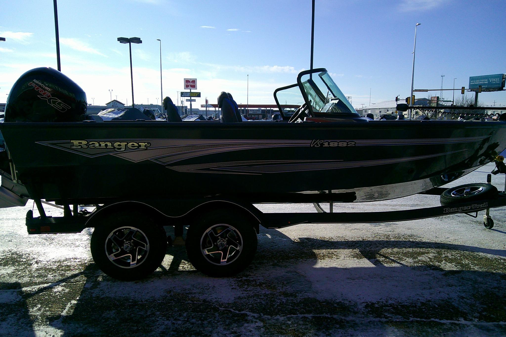 2026 Ranger VS1882SC Reata boat on trailer in outdoor setting.