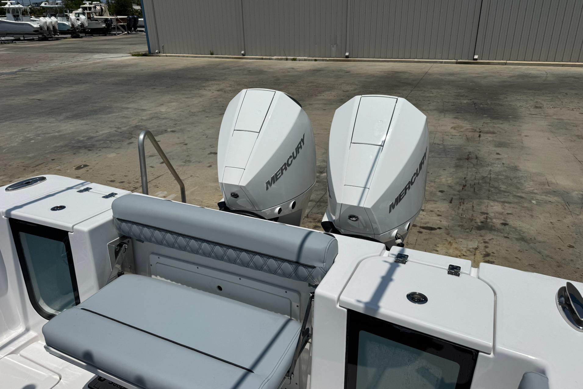 2026 Sportsman Open 262 Center Console with dual Mercury outboard engines.