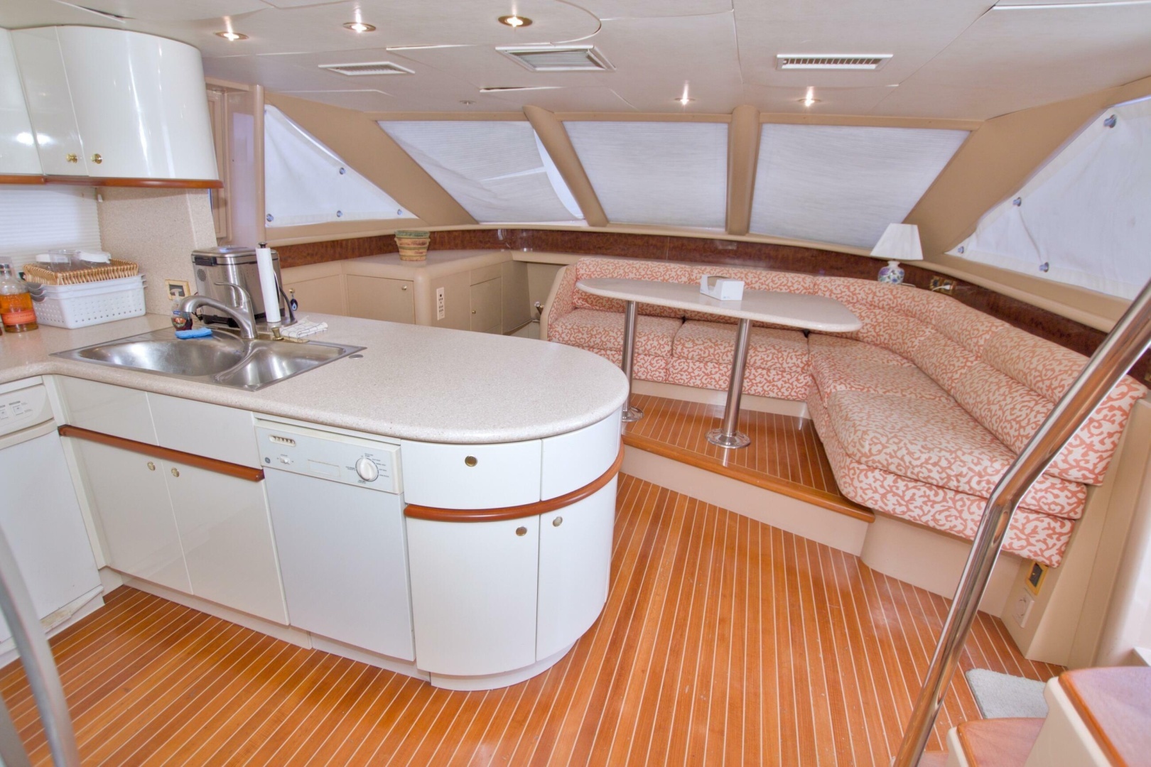 1998 Lazzara Yachts 76 Skylounge Grand Salon - Image 50