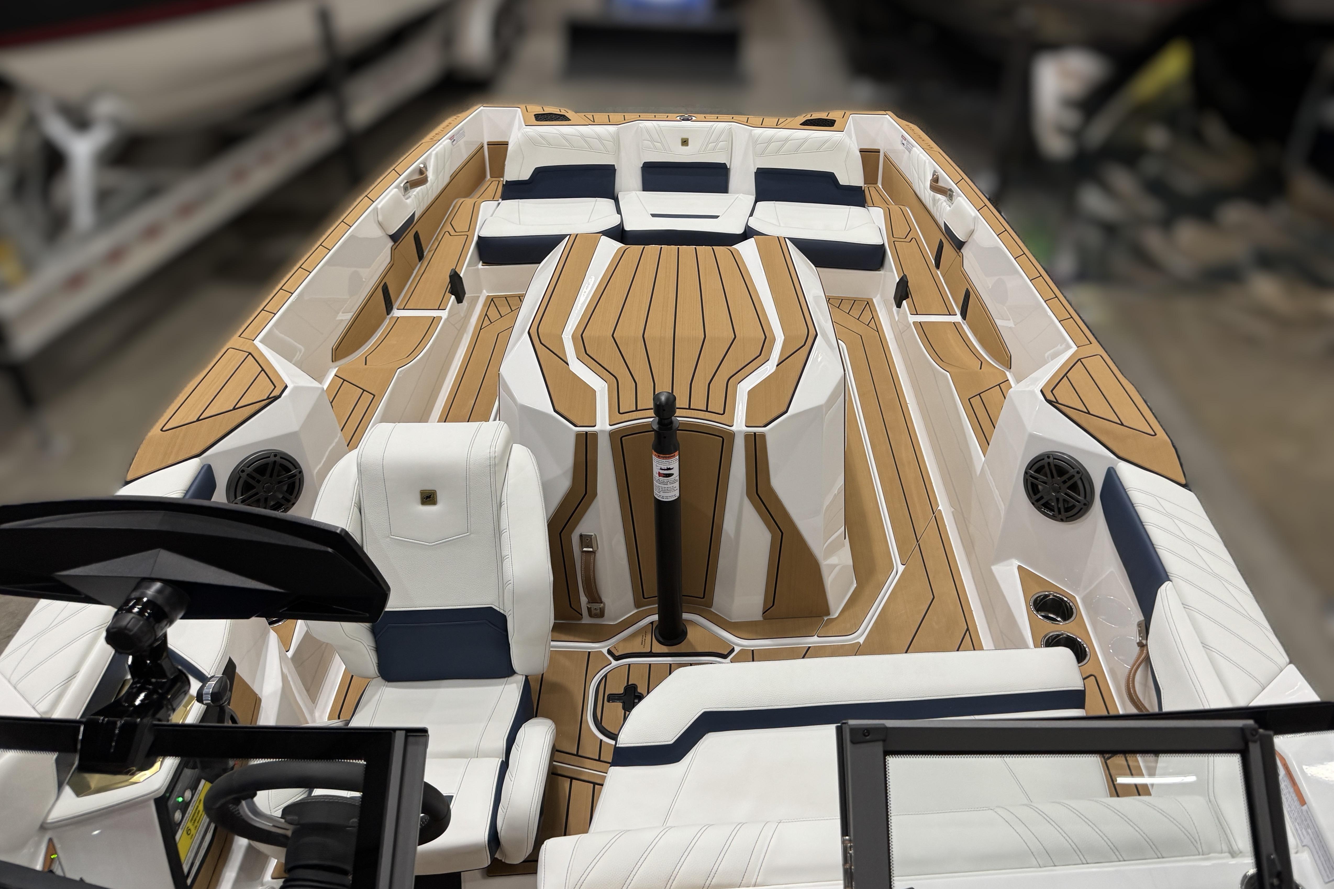 2026 Nautique Ski Nautique boat interior with sleek seating and modern design.