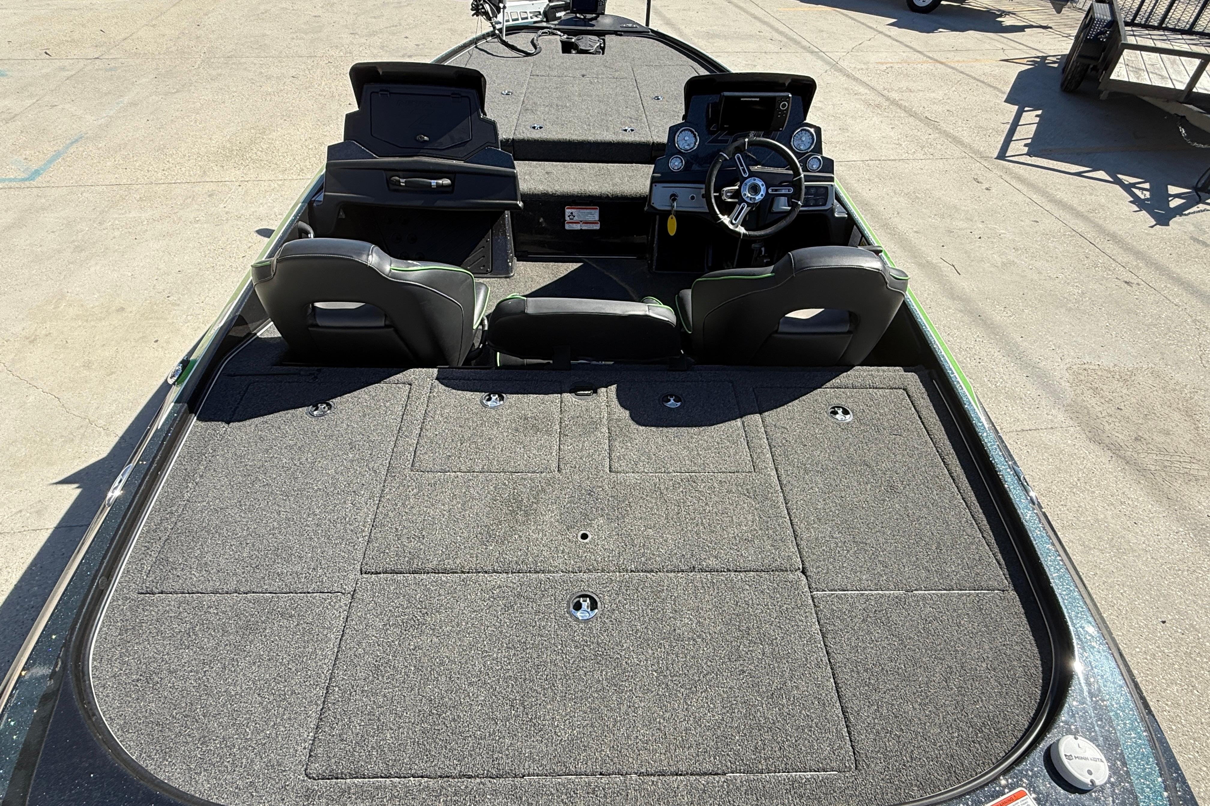 2020 Nitro Z20 boat interior with spacious deck and dual seating.